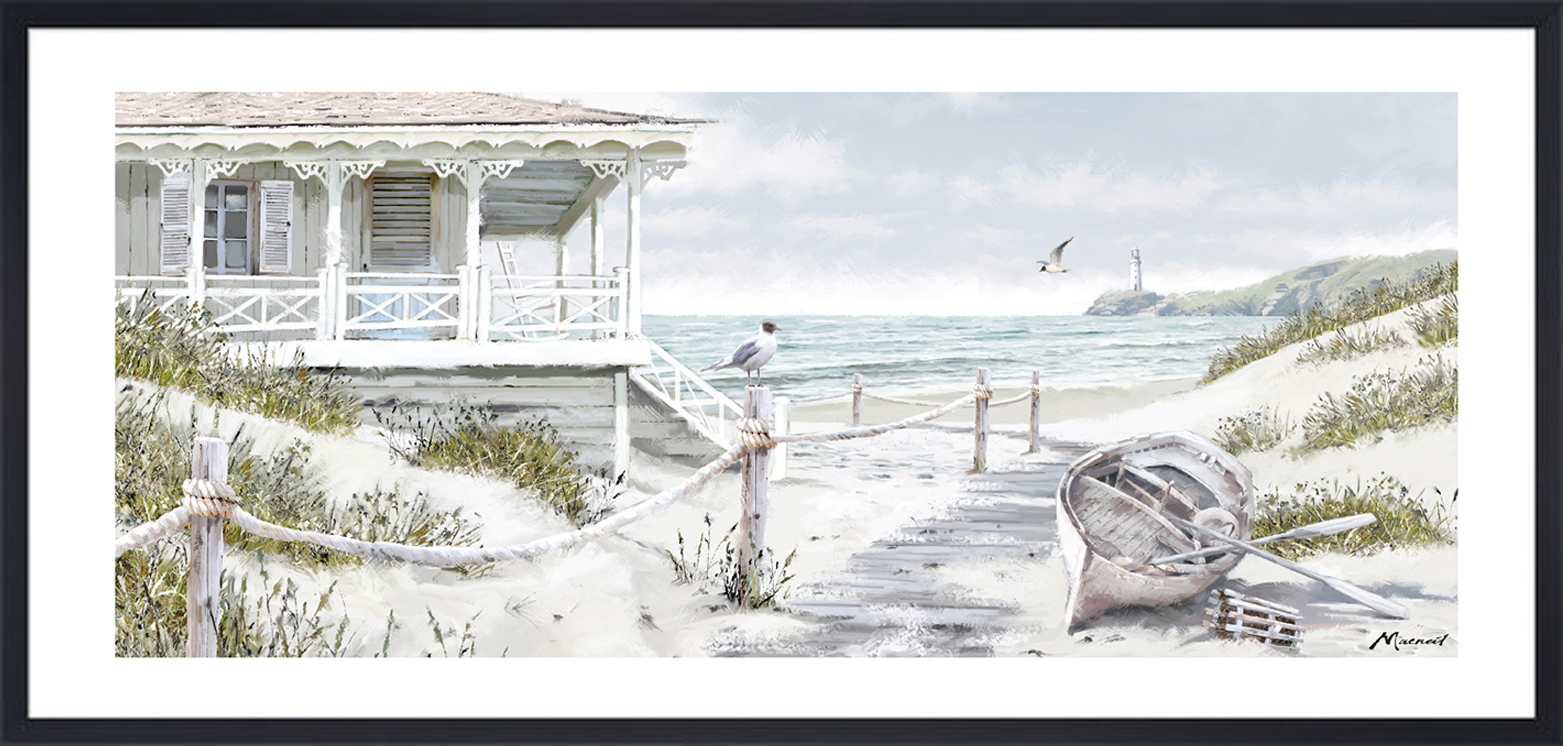 Richard Macneil  Gull Island Framed Art Print by  33cm x 63cm , BrandAlley