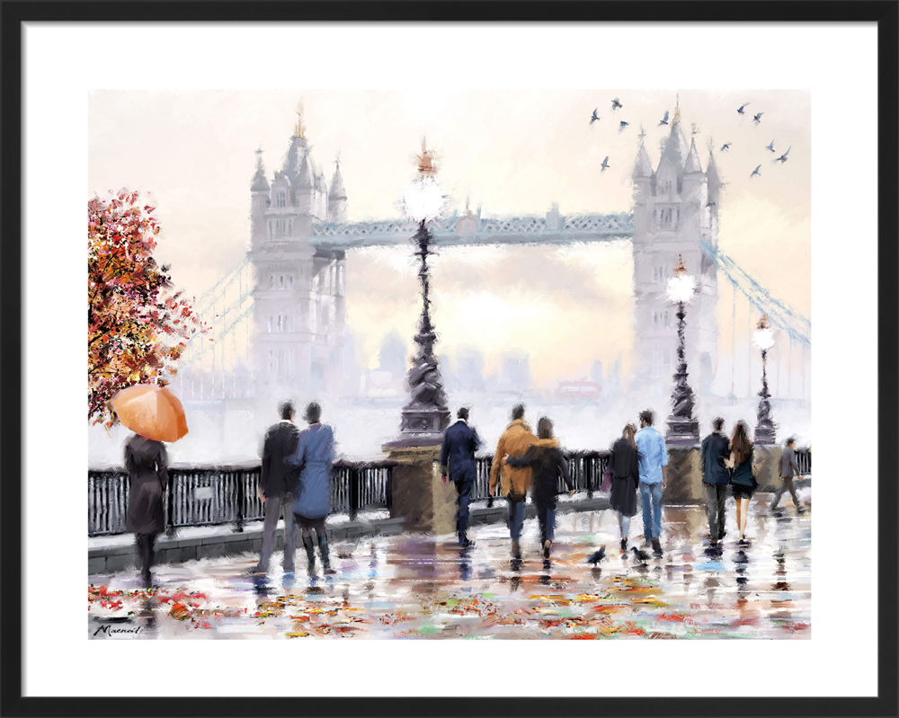 Richard Macneil     Fog On The Thames Framed Art Print By 43Cm X 53Cm , BrandAlley
