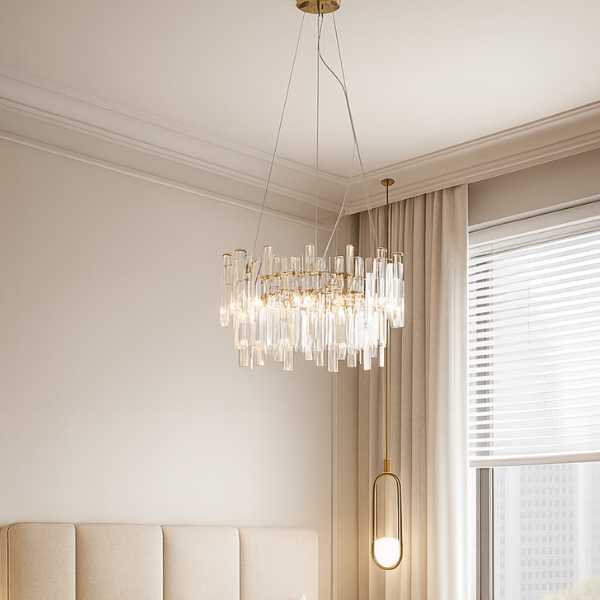 Pagazzi Lighting   Onega 3 Light Antique Brass & Glass Pendant Ceiling Light , BrandAlley