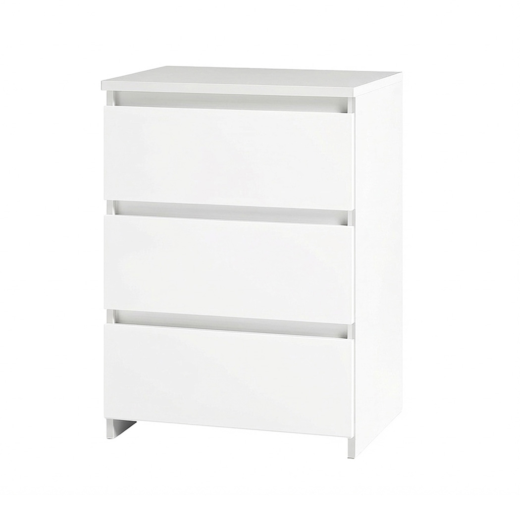 Levede   Bedside Tables Side End Table White 3 Drawers Modern Storage Cabinet , BrandAlley