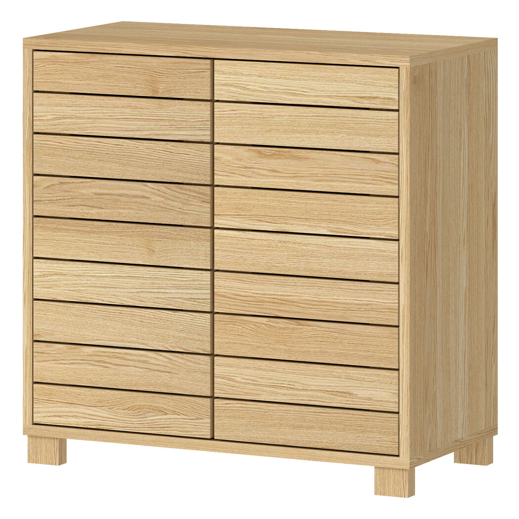 Levede    Brown Bathroom Floor Storage Cabinet 2-Tier Adjustable Shelf Cupboard Oak Style , BrandAlley