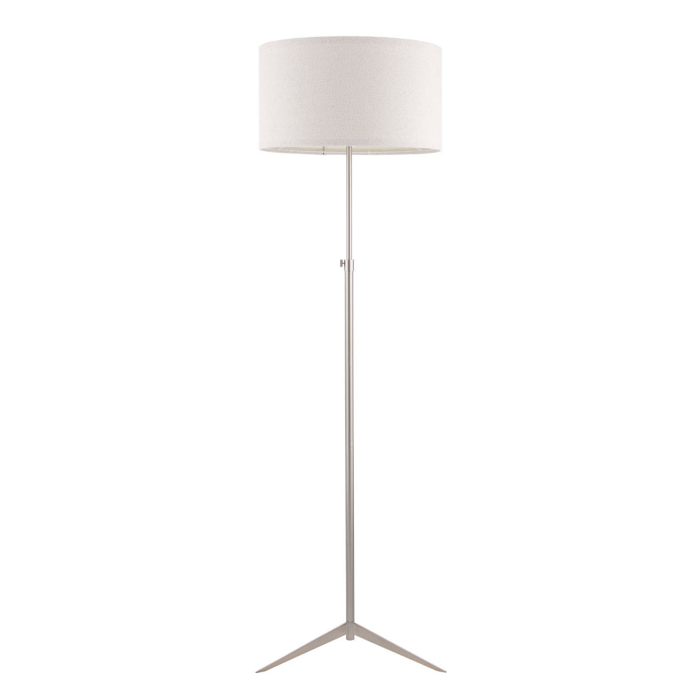 Pagazzi Lighting   Brielle Satin Chrome Floor Lamp , BrandAlley