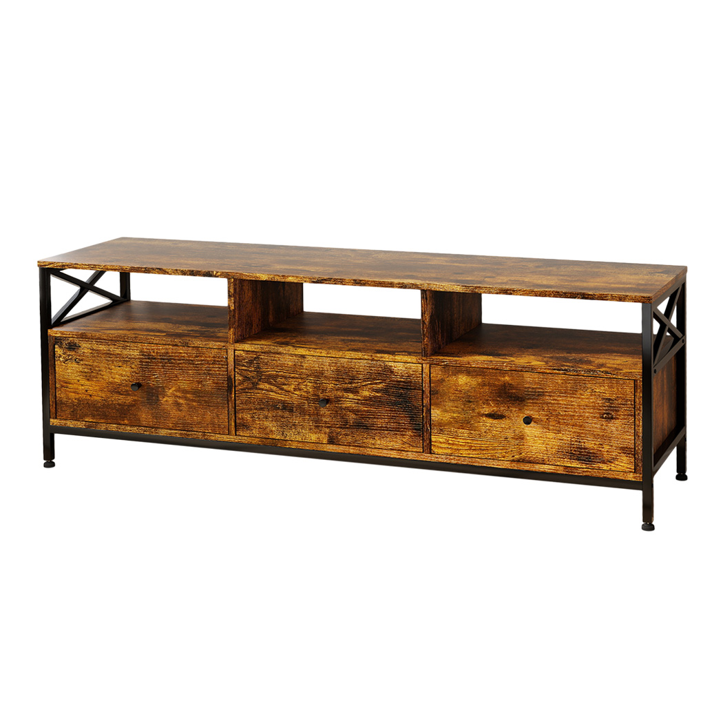 Levede    Brown Tv Stand Cabinet Entertainment Unit With Drawers Shelves For 65 Inch Tv , BrandAlley