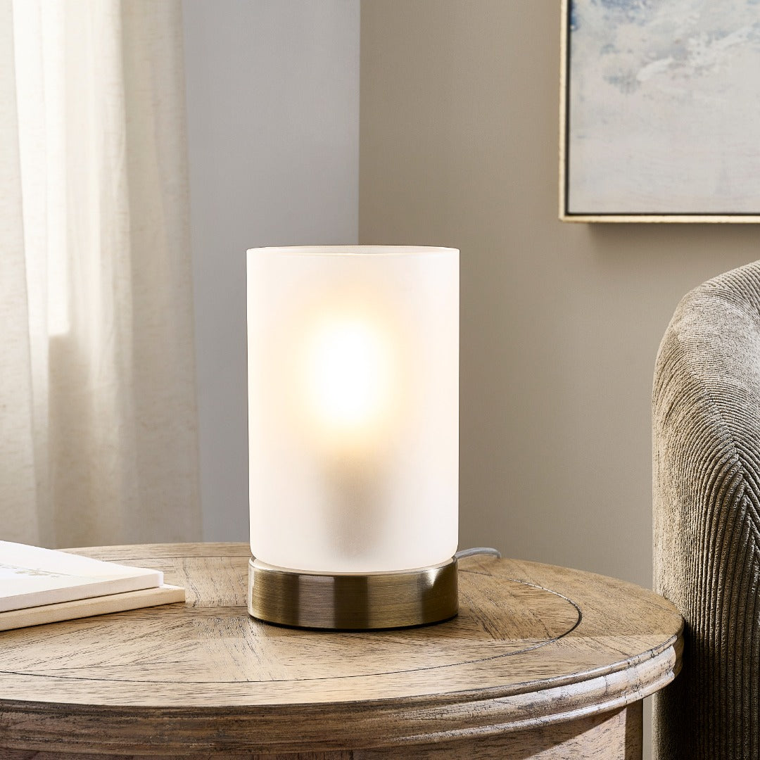 Pagazzi Lighting    Gold Kingsholm Antique Brass Touch Table Lamp , BrandAlley