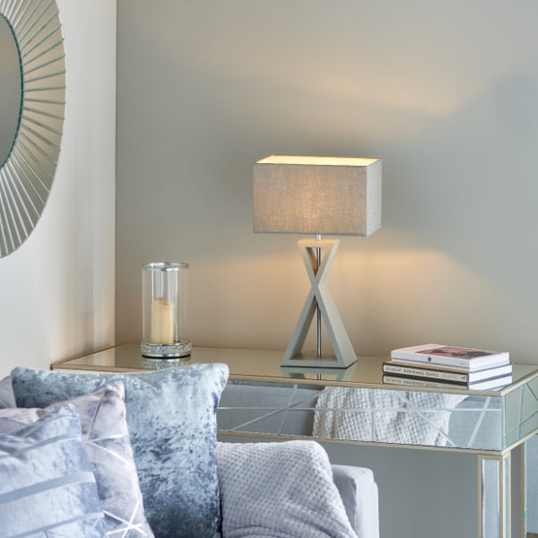 Pagazzi Lighting    Grey Kaden Table Lamp , BrandAlley