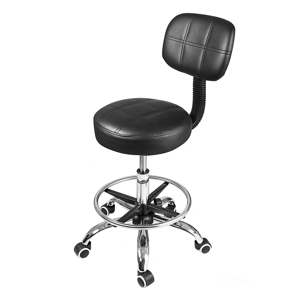 Levede   Swivel Drafting Chair Low Back Round Rolling Stool Height Adjustable , BrandAlley