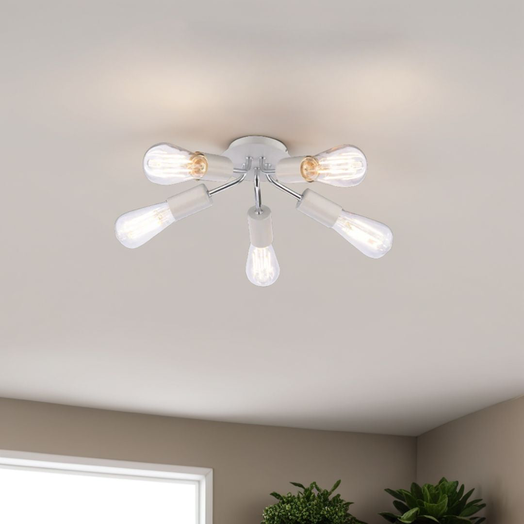 Pagazzi Lighting   Innes 5 Light Semi Flush Ceiling Light , BrandAlley