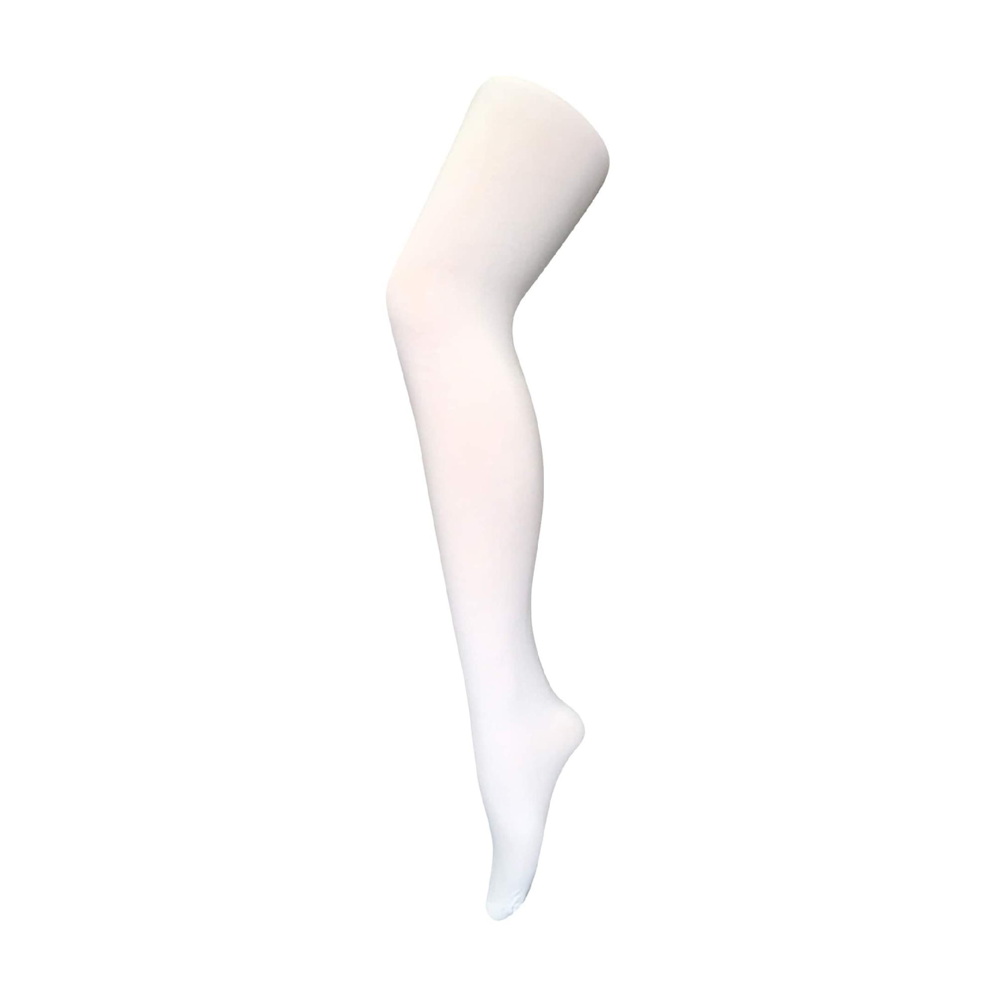 Sock Snob Women's   White 1 Pack 80 Den Opaque Coloured Soft Winter Fashion Tights in Size L, BrandAlley