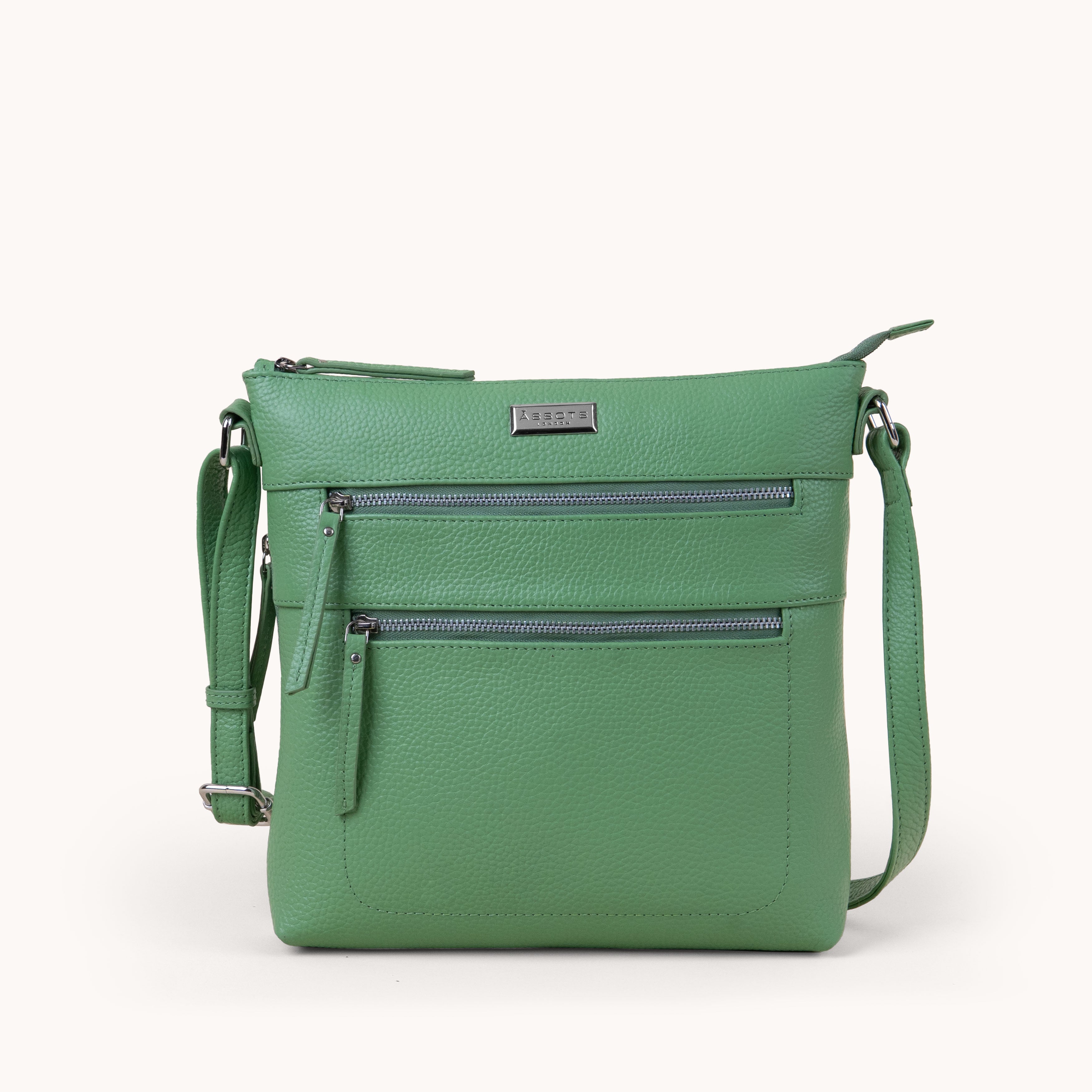 Assots London Women's  'CORI' Pebble Grain Soft Real Leather Crossbody Bag , BrandAlley