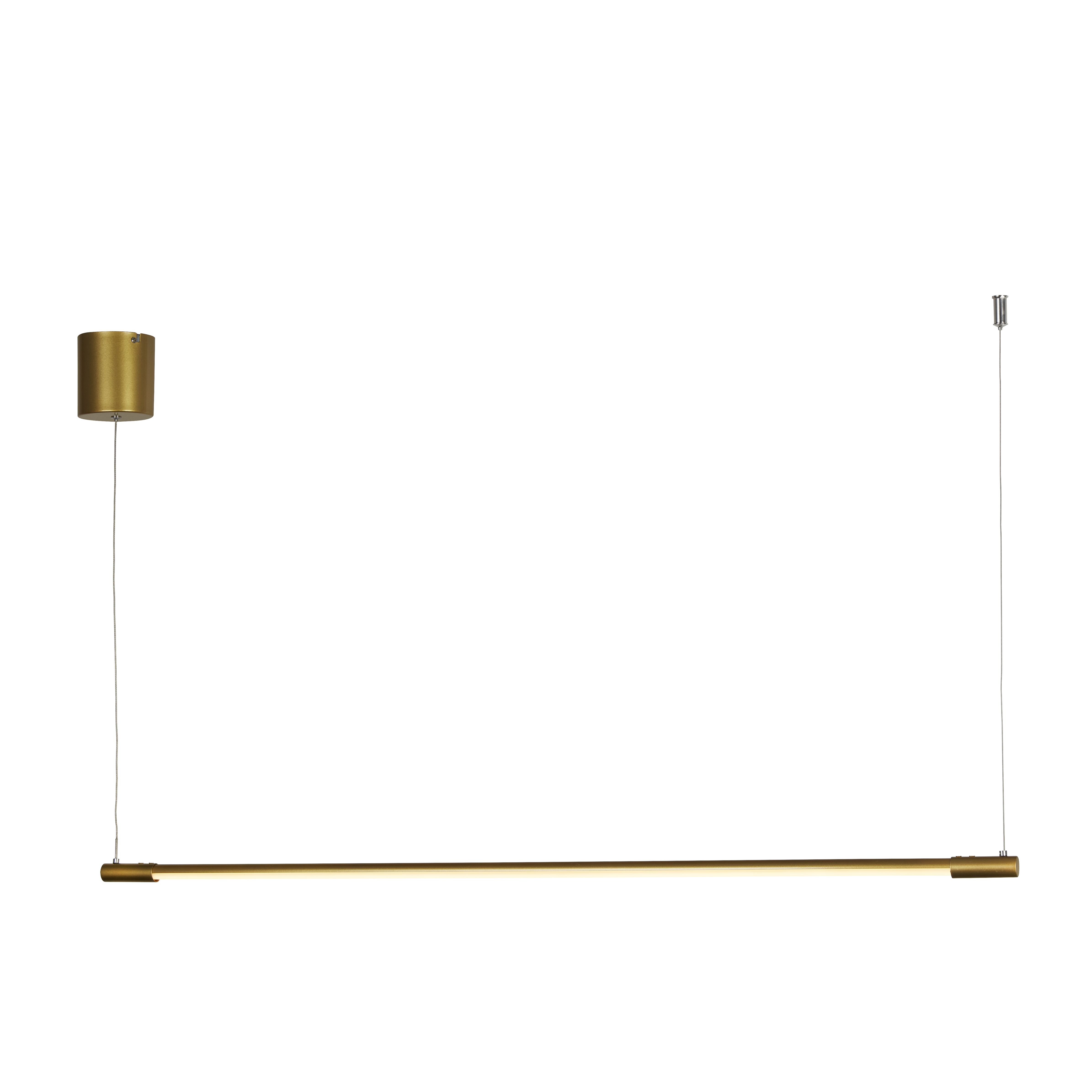 Searchlight    Gold Slim Led Bar Pendant - Metal & Opal , BrandAlley