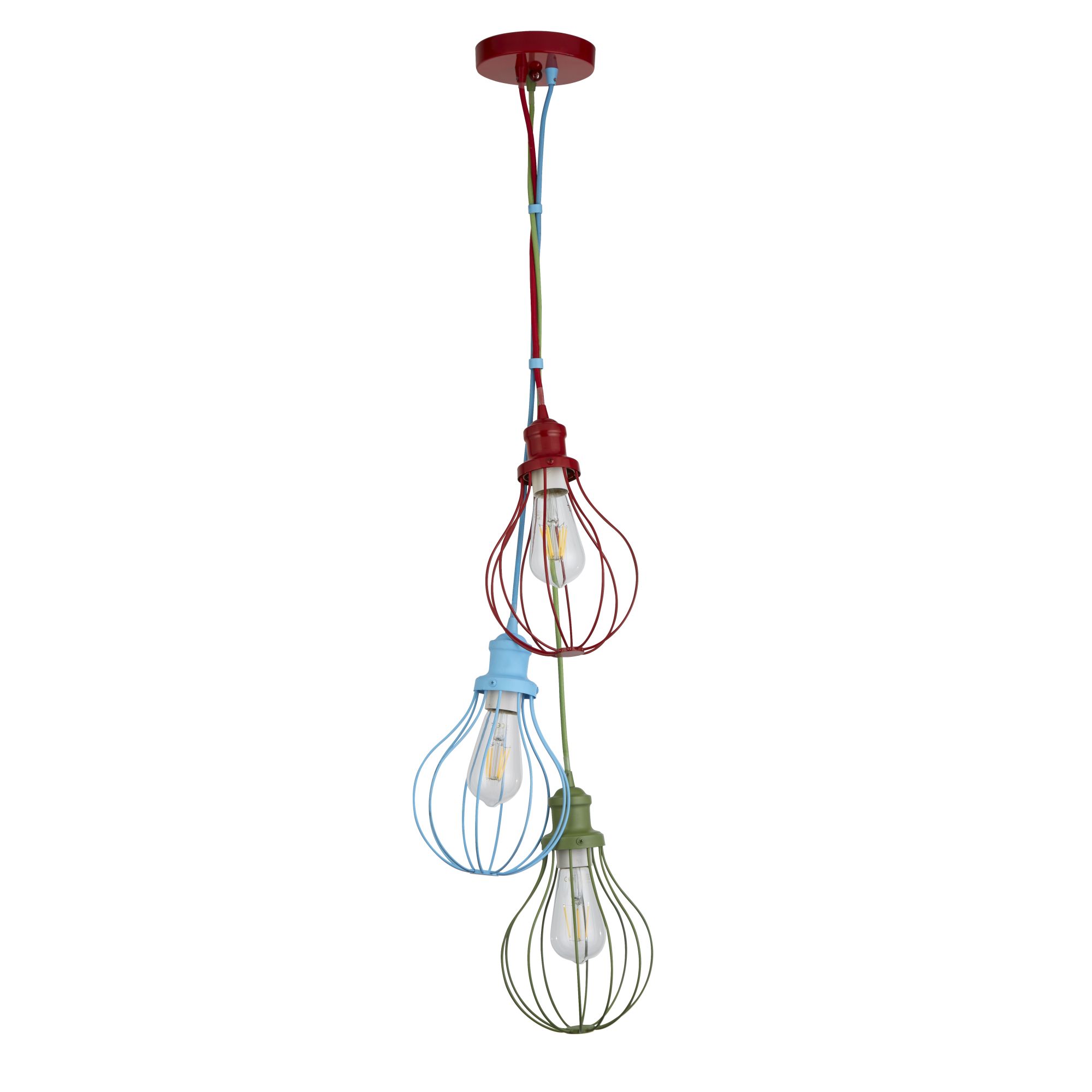 Searchlight   Novelty 3Lt Pendant - -Coloured Metal , BrandAlley