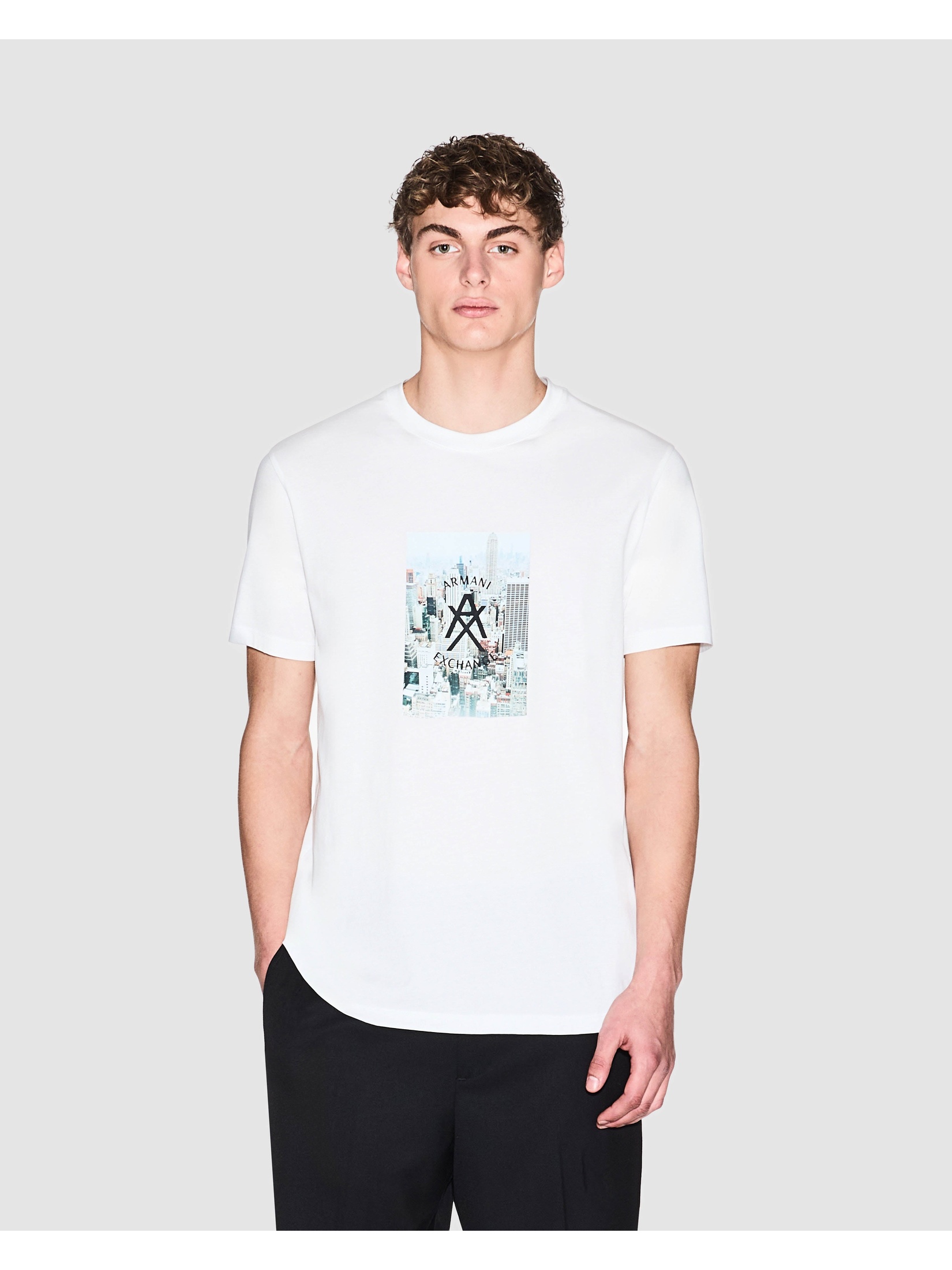 Armani Exchange Men's  White T-Shirt in Size L, BrandAlley