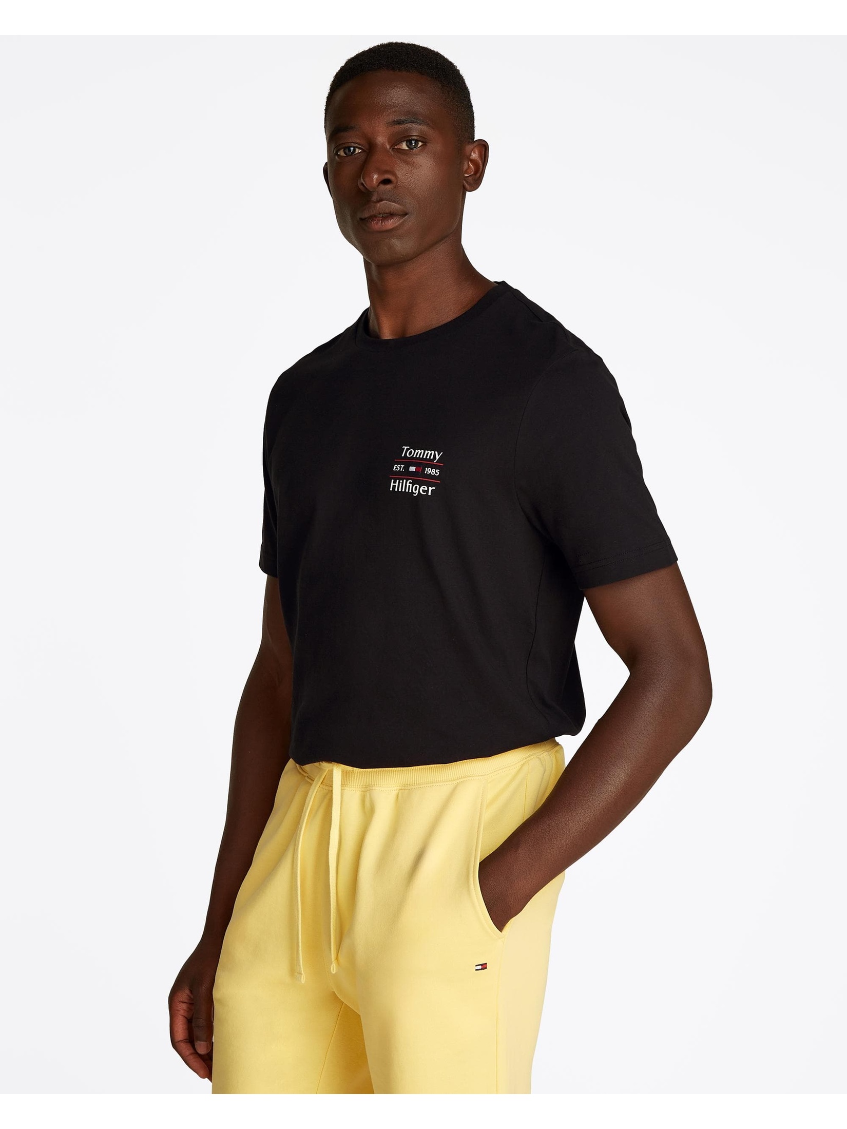 Tommy Hilfiger Men's  Black T-Shirt in Size M, BrandAlley