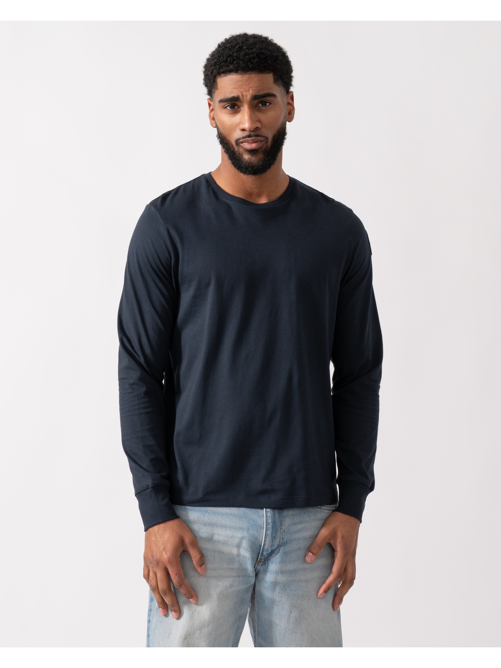 Parajumpers Men's  Dark Blue Long Sleeve T-Shirt in Size M, BrandAlley