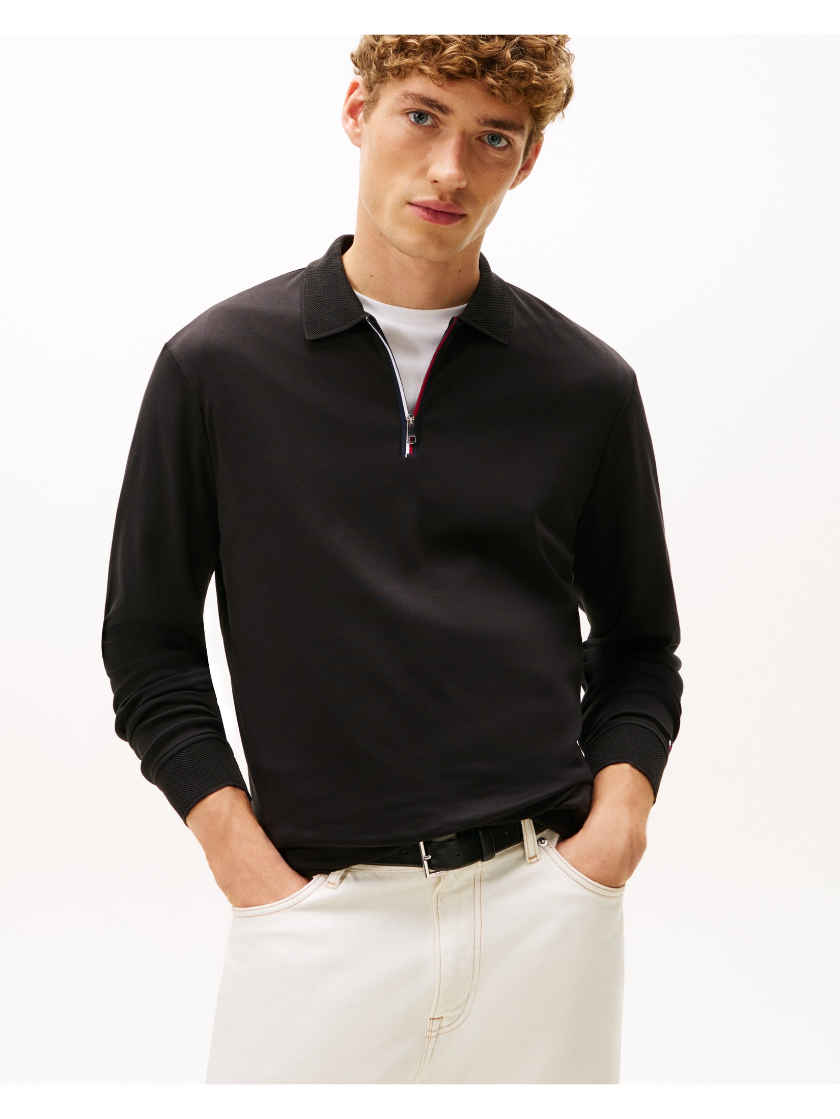 Tommy Hilfiger Men's   Black Long Sleeve T-Shirt in Size XL, BrandAlley