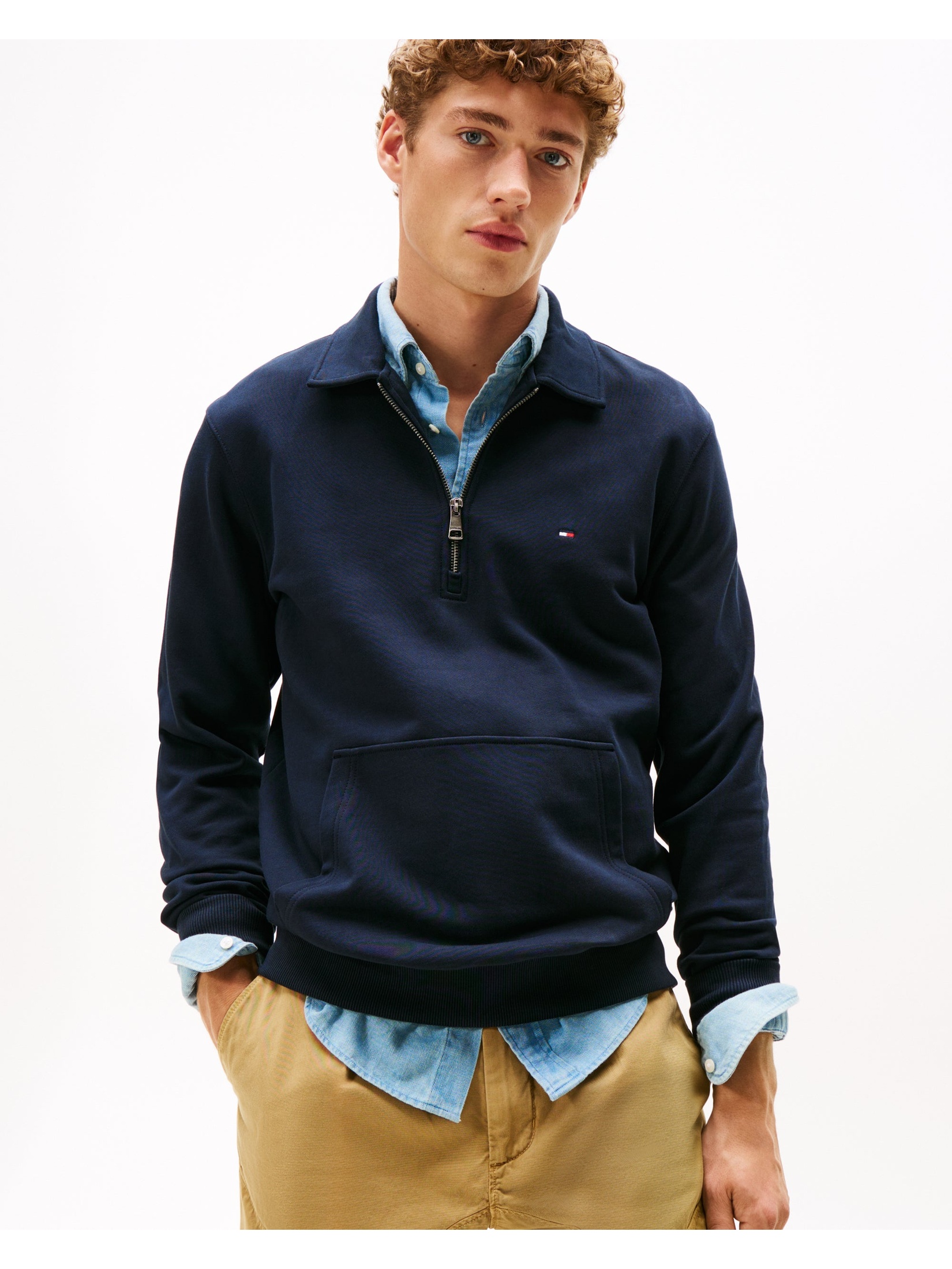 Tommy Hilfiger Men's  Dark Blue Long Sleeve T-Shirt in Size XL, BrandAlley