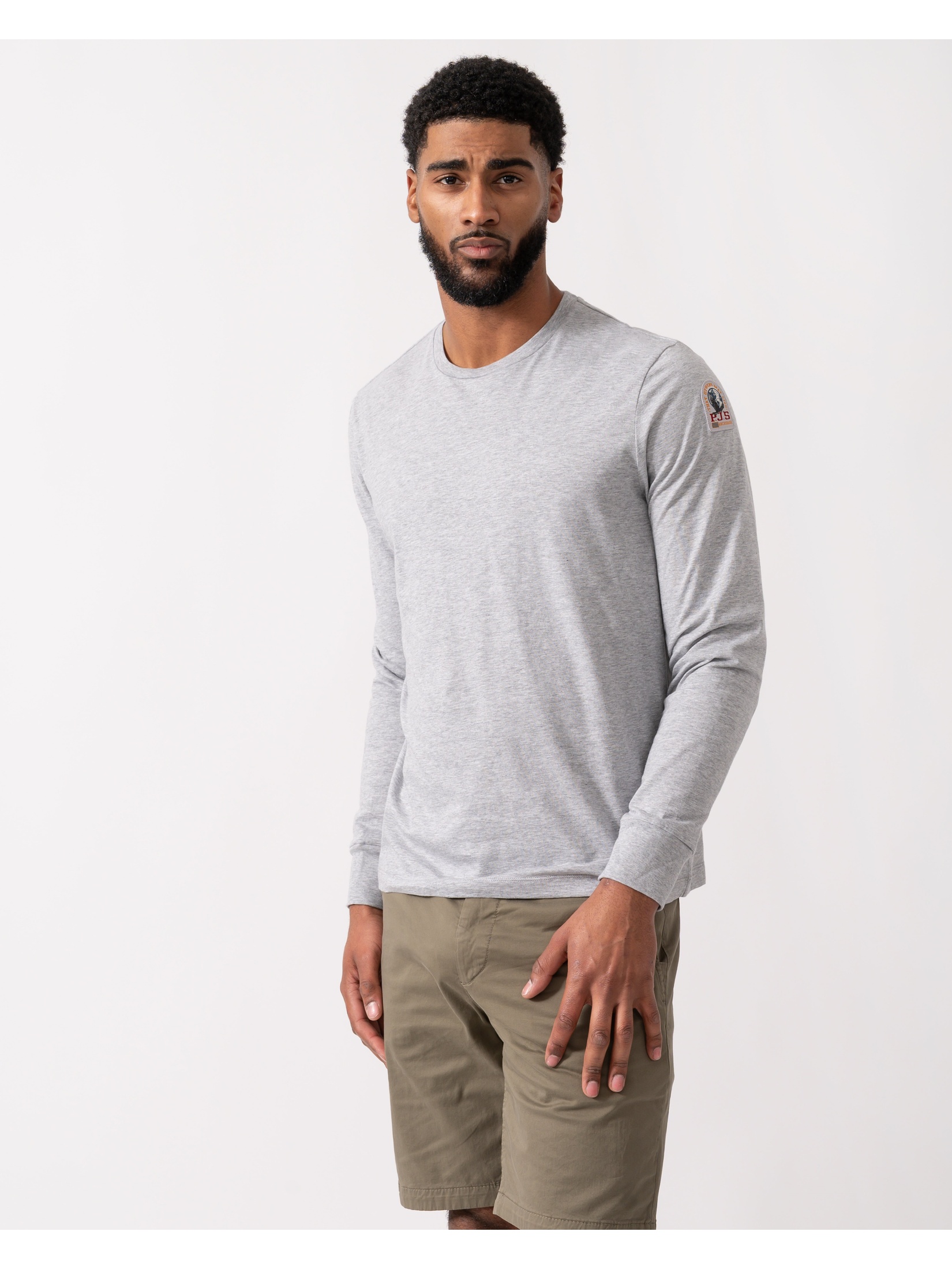 Parajumpers Men's  Silver Long Sleeve T-Shirt in Size M, BrandAlley
