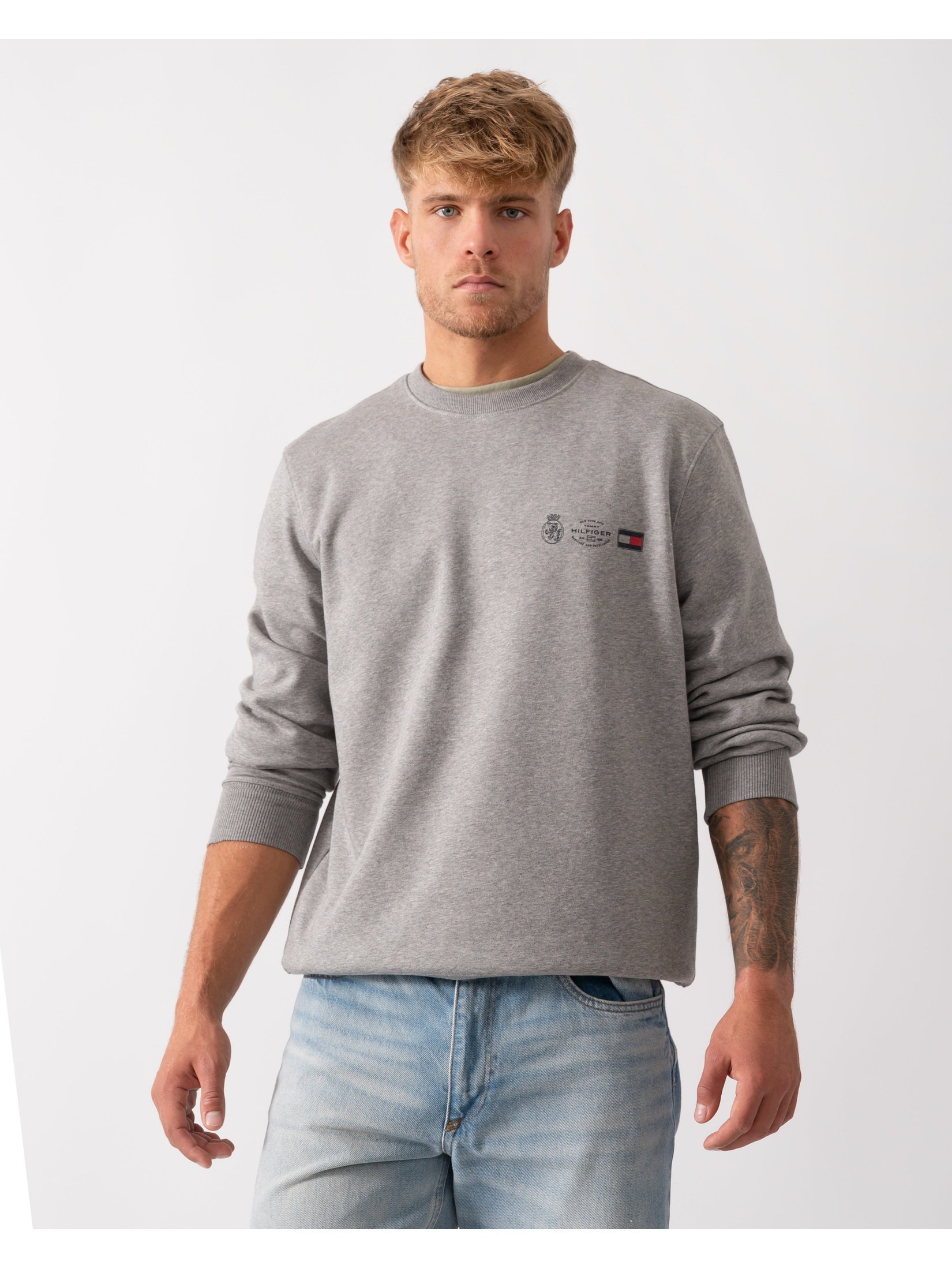 Tommy Hilfiger Men's   Grey Sweatshirt in Size L, BrandAlley