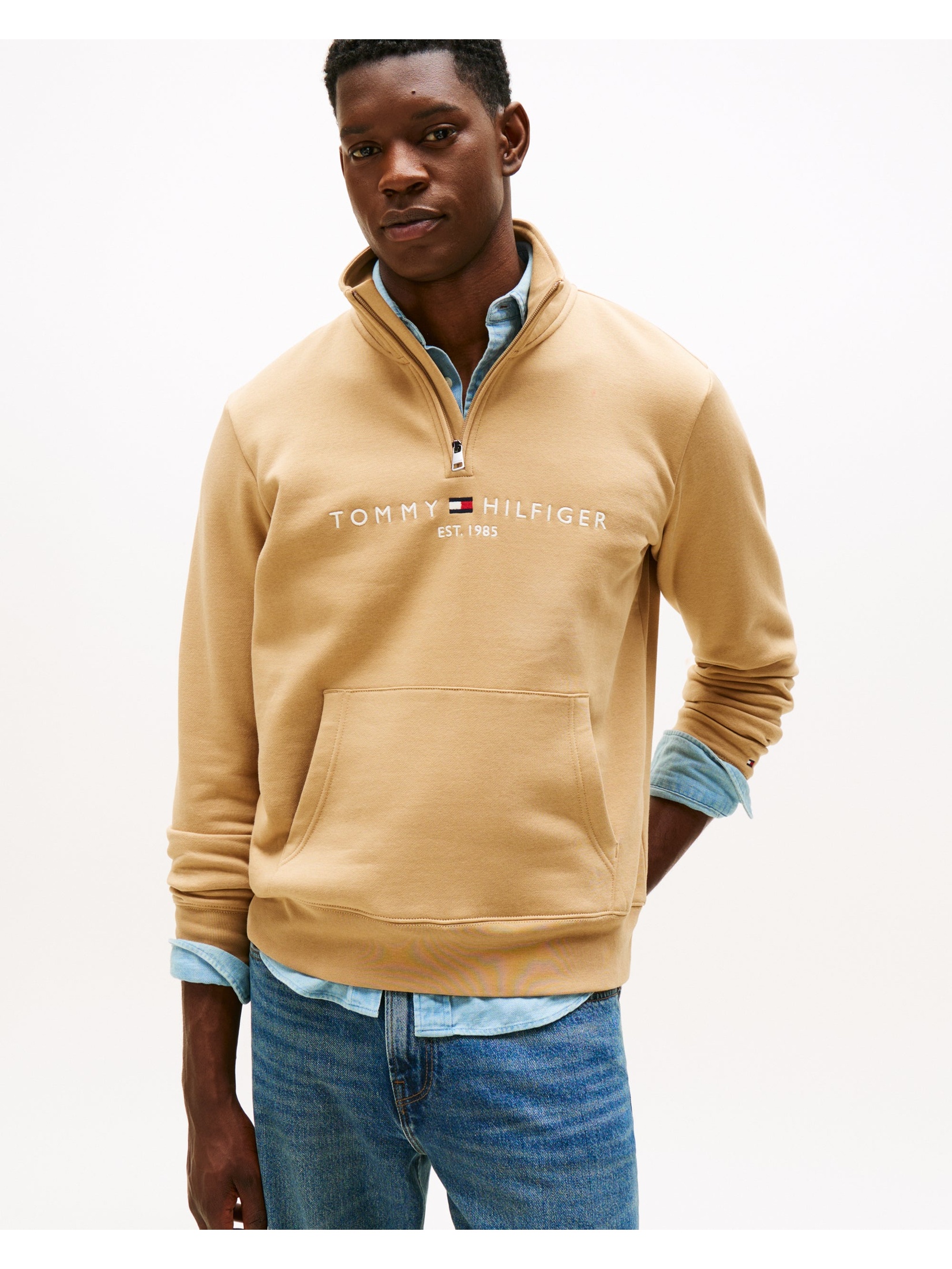 Tommy Hilfiger Men's  Tan Sweatshirt in Size XL, BrandAlley