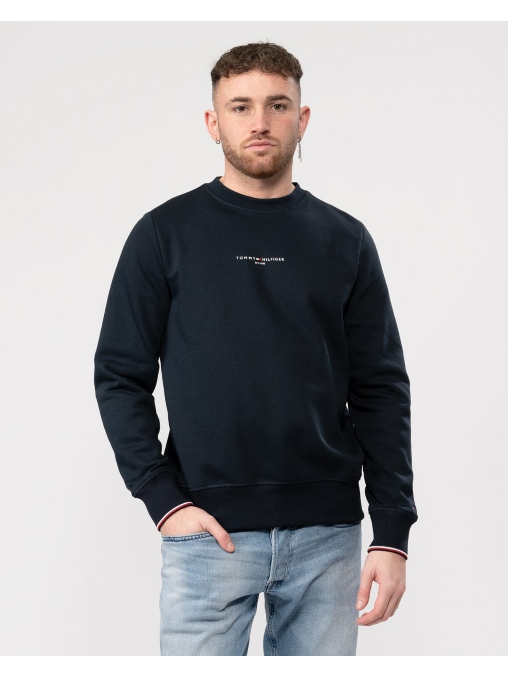 Tommy Hilfiger Men's   Midnight Dark Blue Sweatshirt in Size XL, BrandAlley