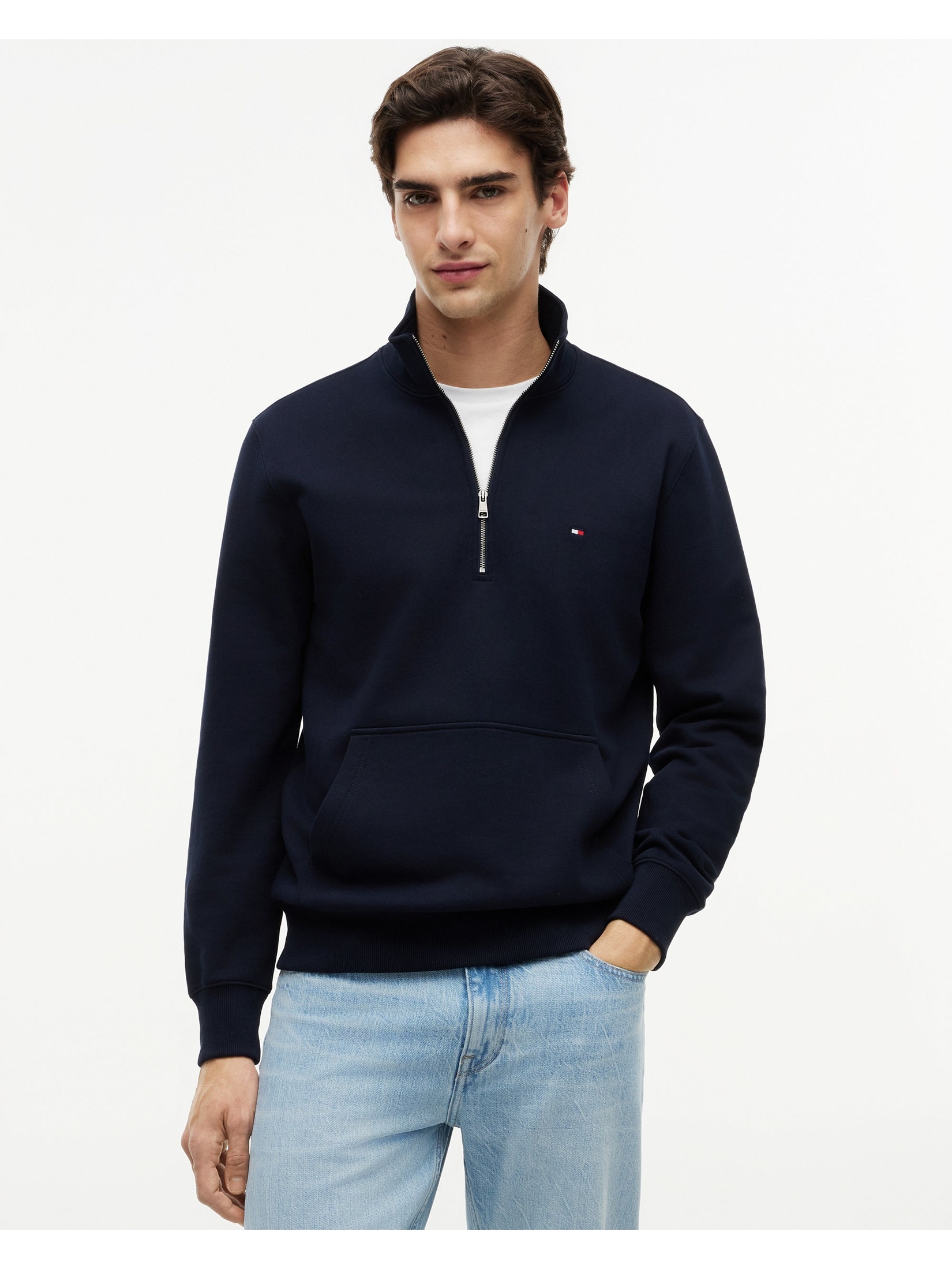 Tommy Hilfiger Men's  Dark Blue Sweatshirt in Size L, BrandAlley