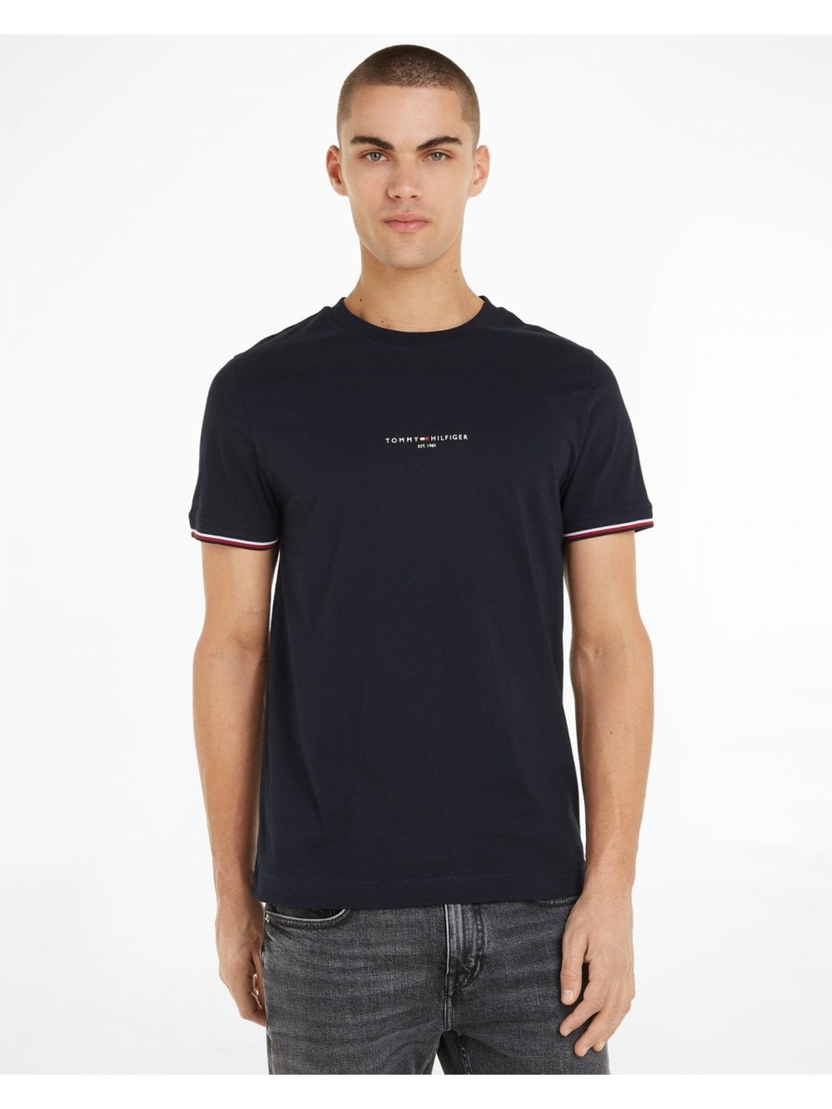 Tommy Hilfiger Men's  Dark Blue T-Shirt in Size M, BrandAlley