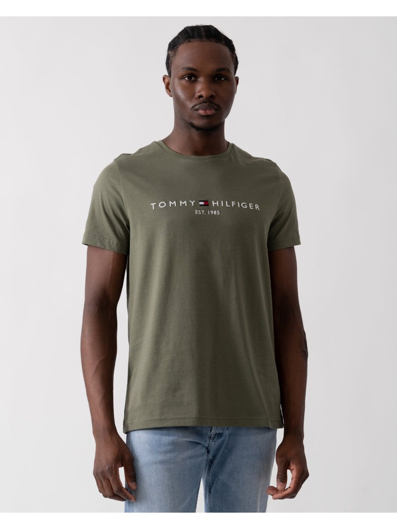 Tommy Hilfiger Men's  Grey T-Shirt in Size M, BrandAlley