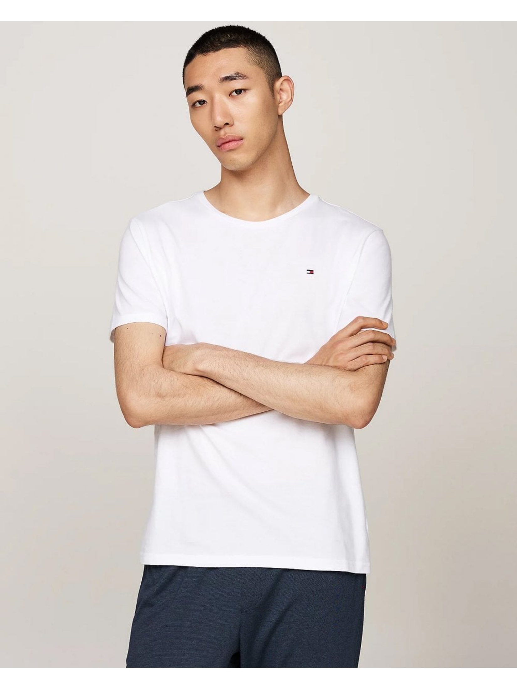 Tommy Hilfiger Men's  White T-Shirt in Size L, BrandAlley