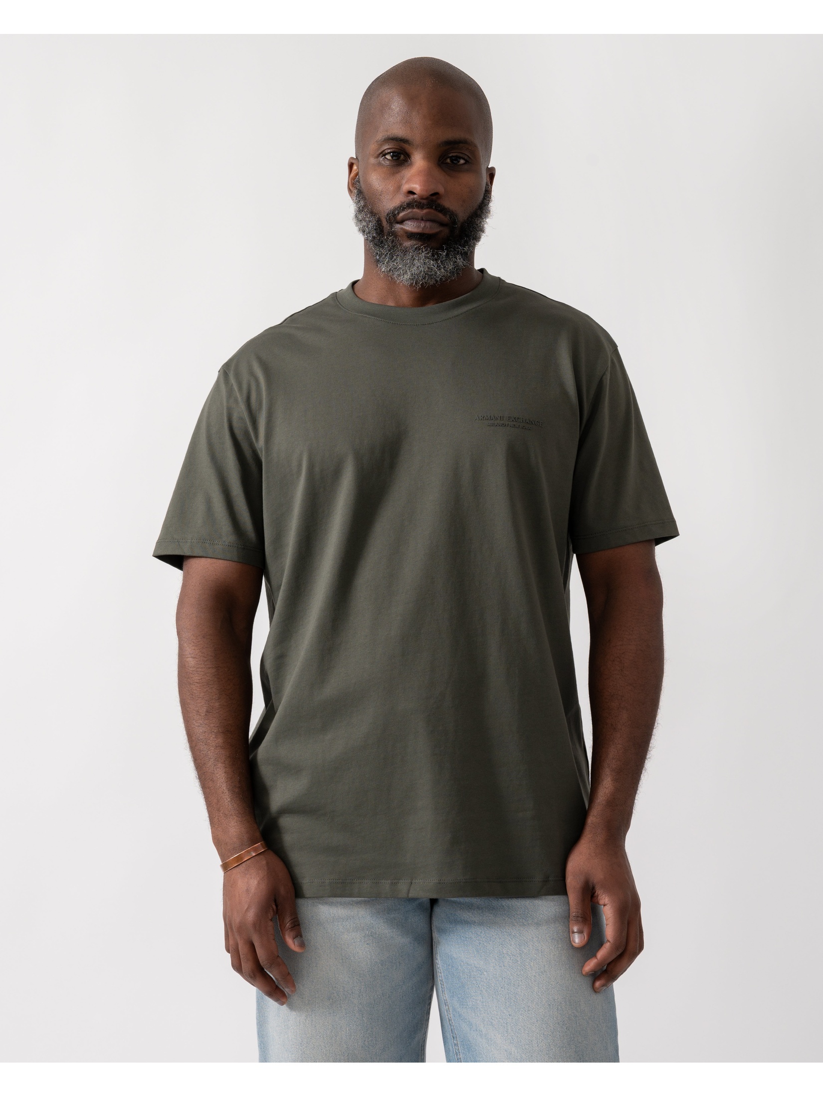 Armani Exchange Men's  Dark Grey T-Shirt in Size XL, BrandAlley