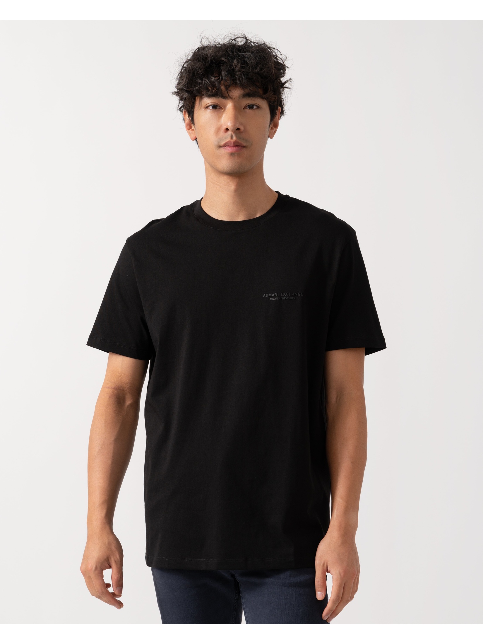 Armani Exchange Men's  Black T-Shirt in Size L, BrandAlley