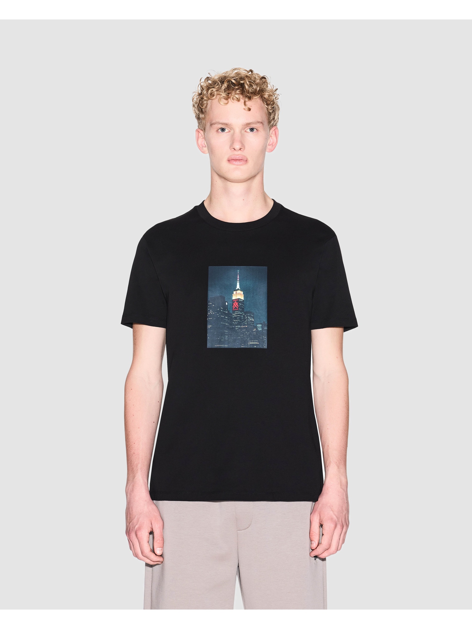 Armani Exchange Men's  Black T-Shirt in Size L, BrandAlley