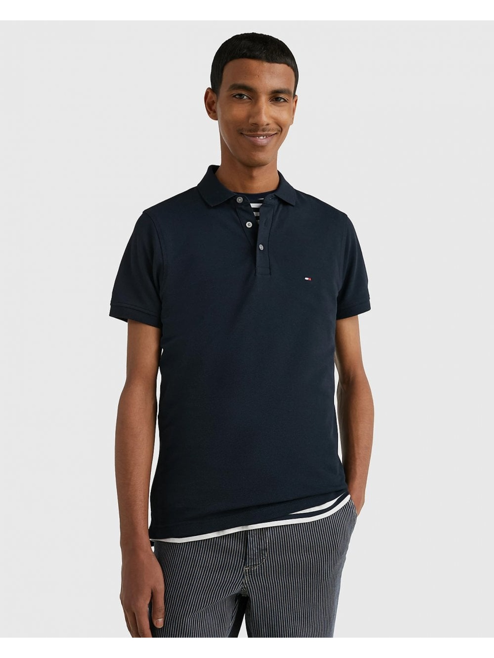 Tommy Hilfiger Men's  Dark Blue Polo Shirt in Size XXL, BrandAlley