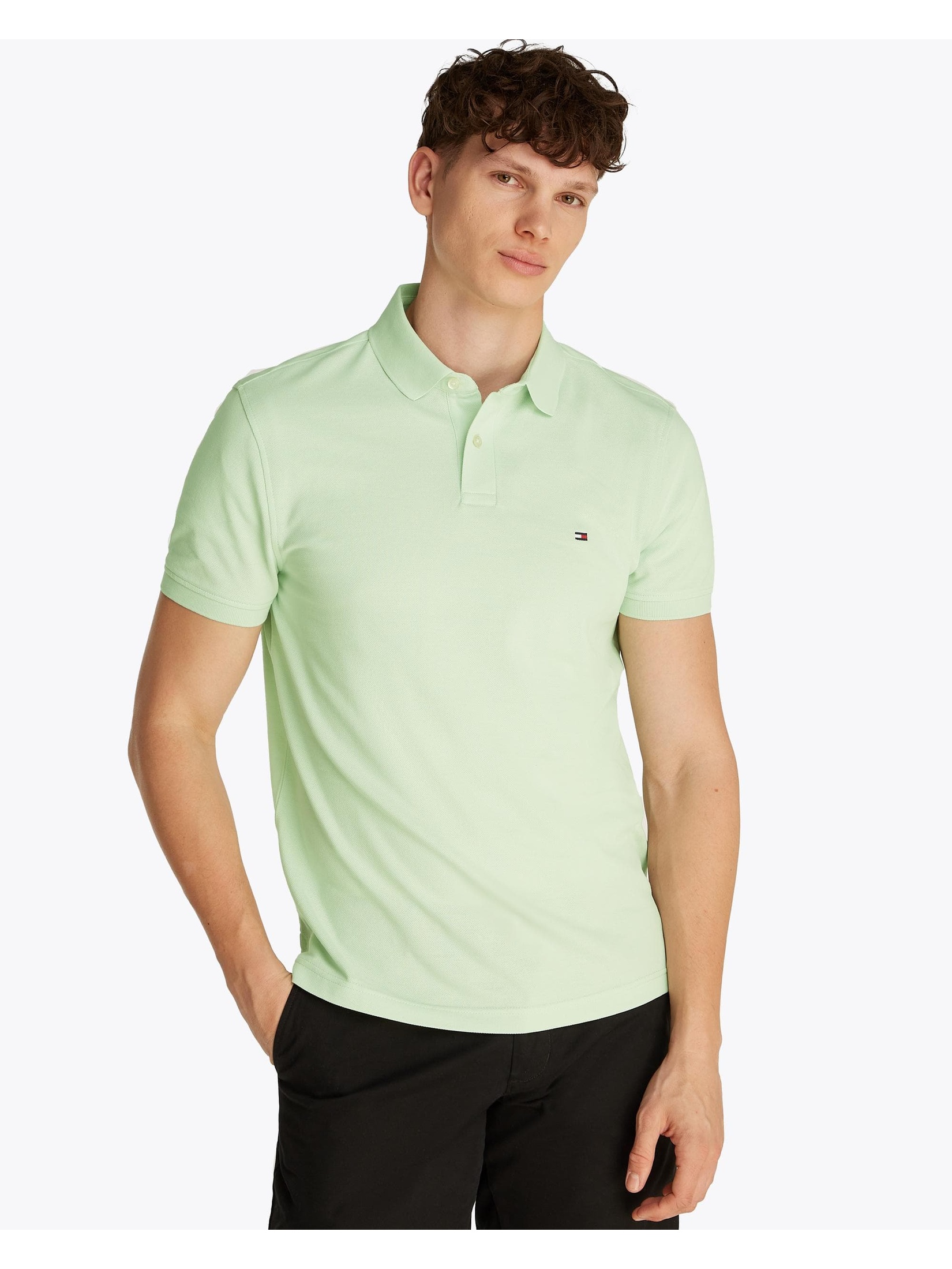 Tommy Hilfiger Men's  Mint Green Polo Shirt in Size XXL, BrandAlley