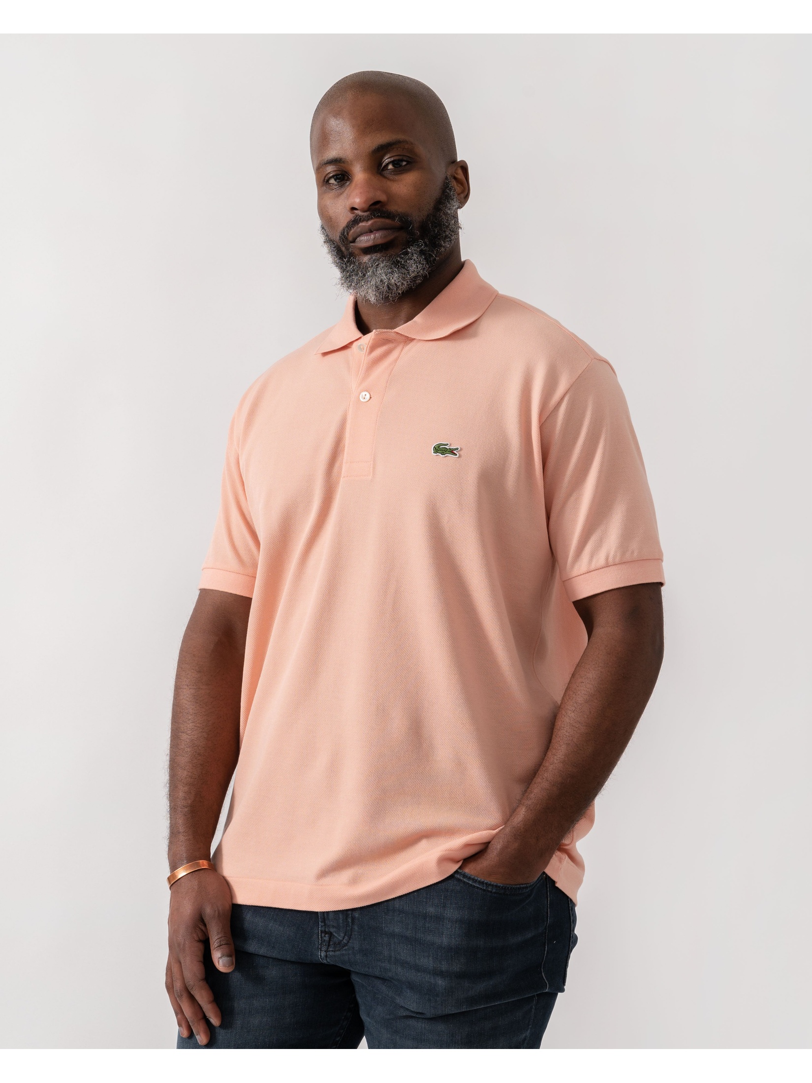 Lacoste Men's   Coral Polo Shirt in Size M, BrandAlley