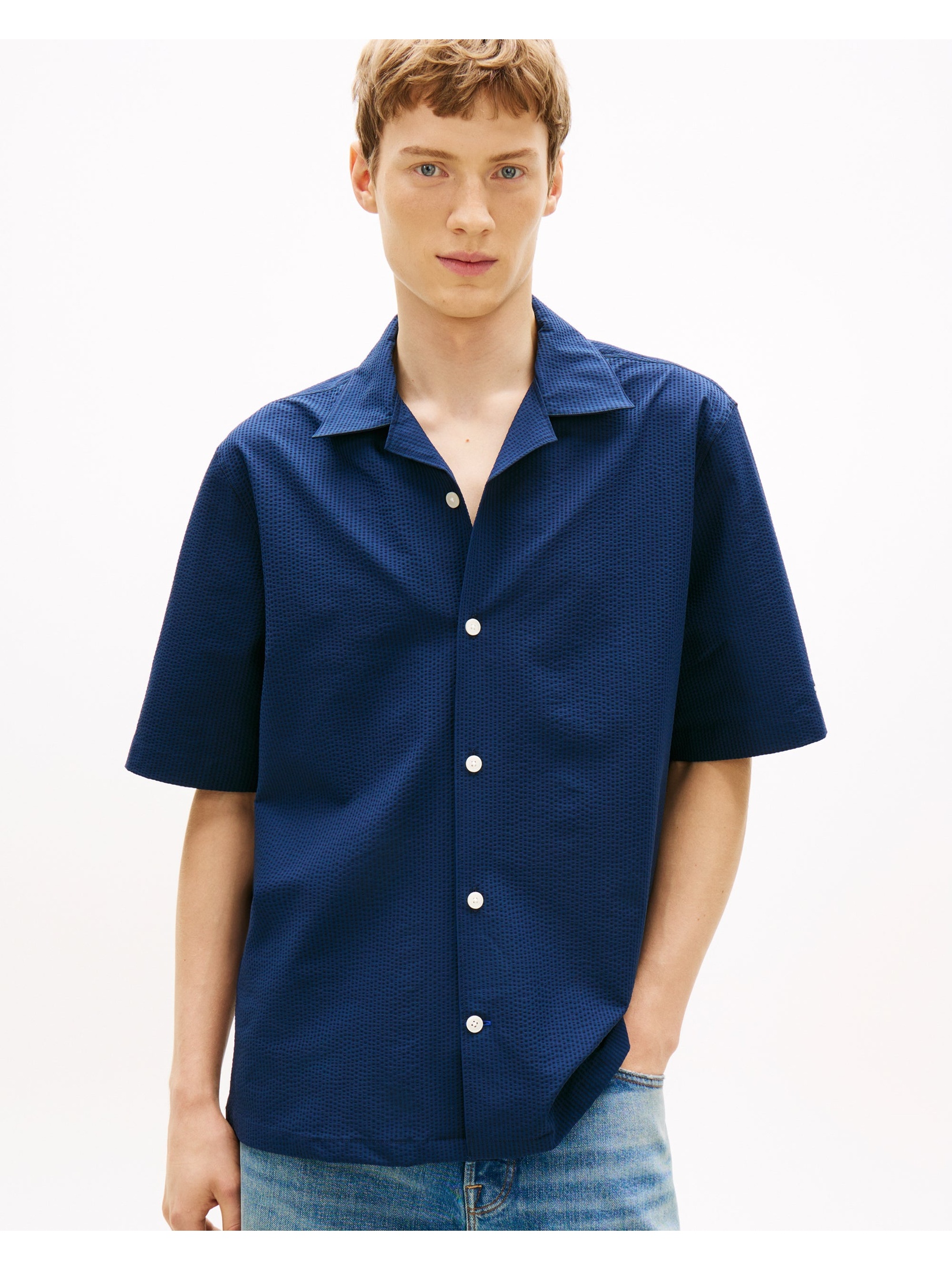 Tommy Hilfiger Men's   Midnight Dark Blue Shirt in Size M, BrandAlley