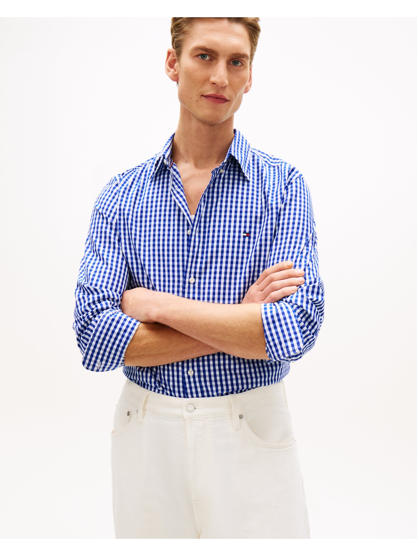 Tommy Hilfiger Men's   Blue Shirt in Size L, BrandAlley