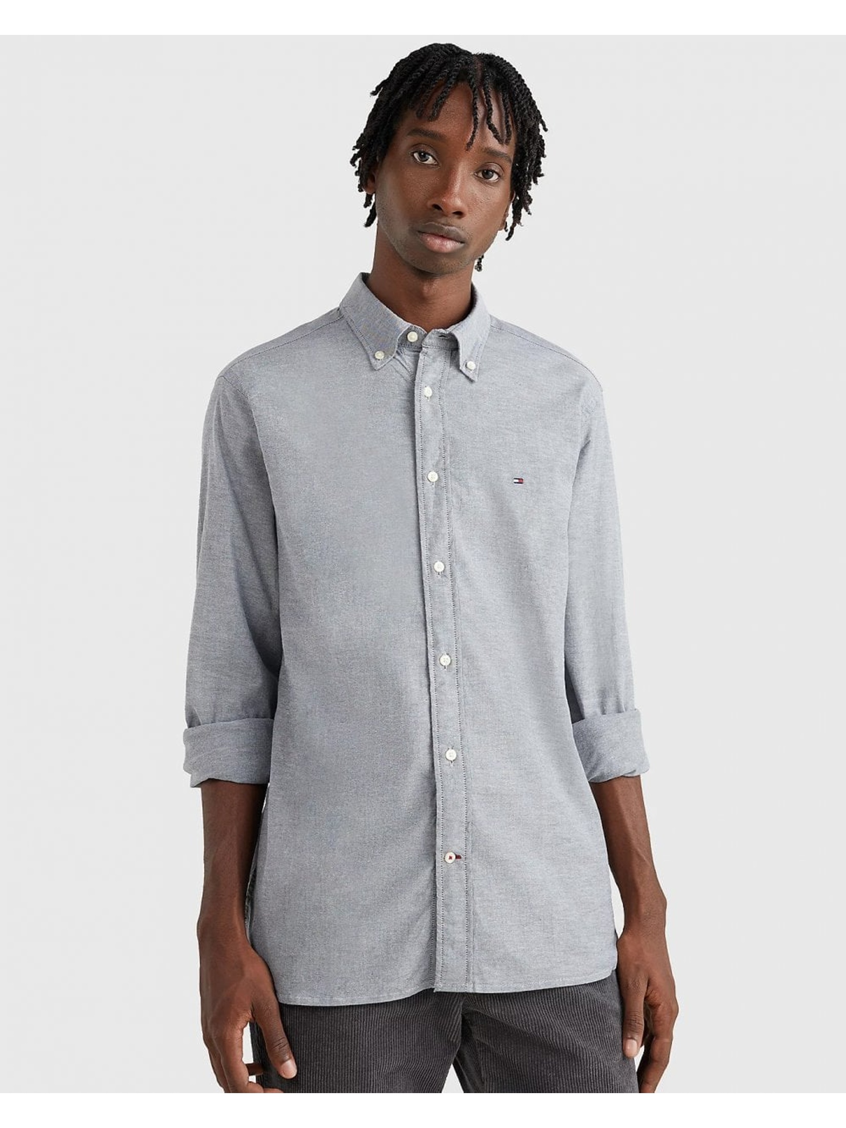 Tommy Hilfiger Men's  Grey Shirt in Size M, BrandAlley
