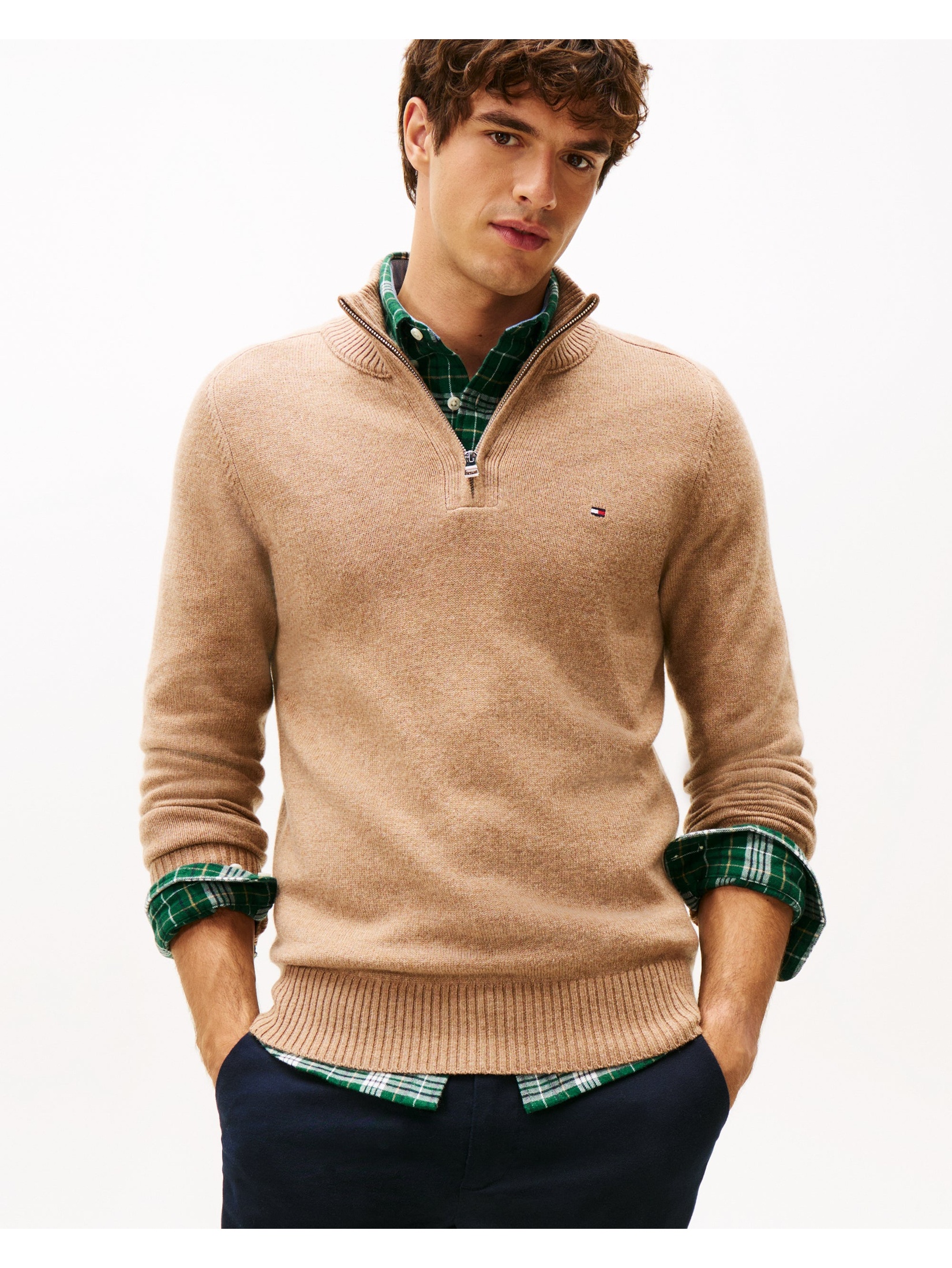 Tommy Hilfiger Men's  Tan Jumper in Size XL, BrandAlley