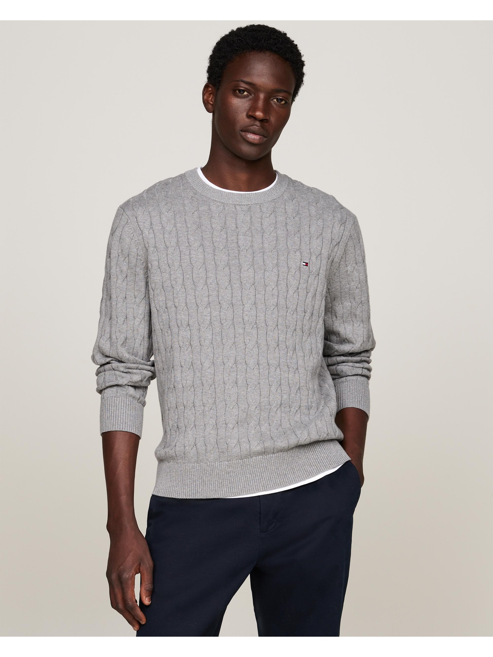 Tommy Hilfiger Men's  Grey Jumper in Size XL, BrandAlley