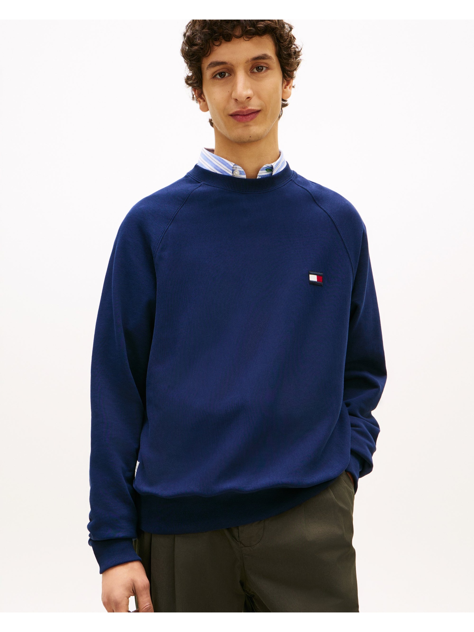 Tommy Hilfiger Men's  Dark Blue Sweatshirt in Size M, BrandAlley