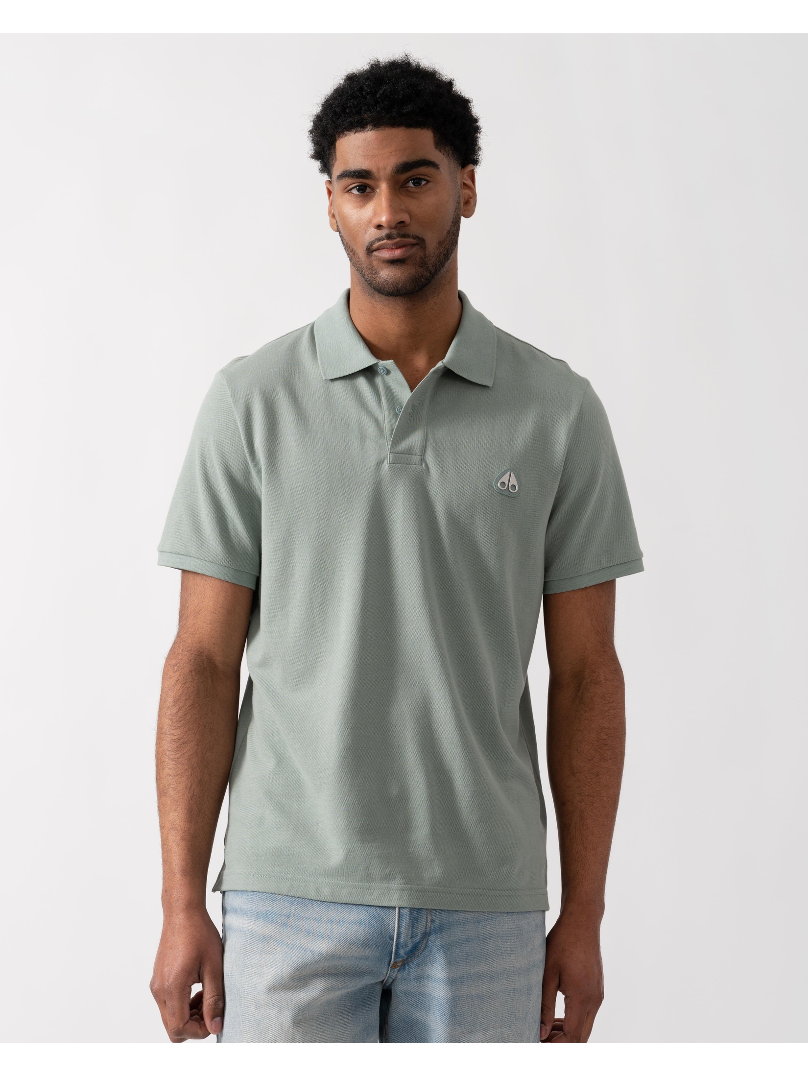 Moose Knuckles Men's   Blue Polo Shirt in Size M, BrandAlley