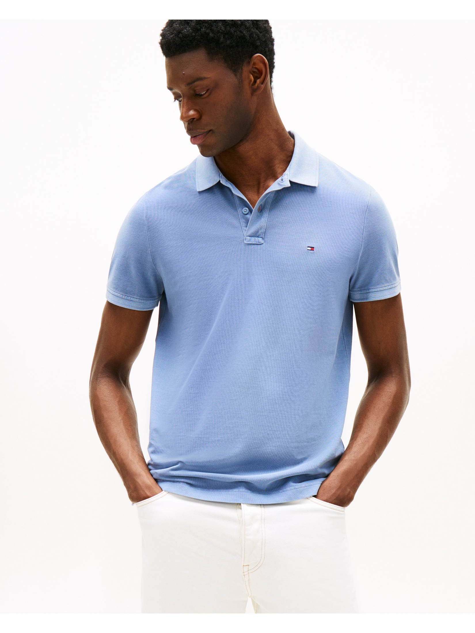 Tommy Hilfiger Men's   Blue Light Polo Shirt in Size M, BrandAlley