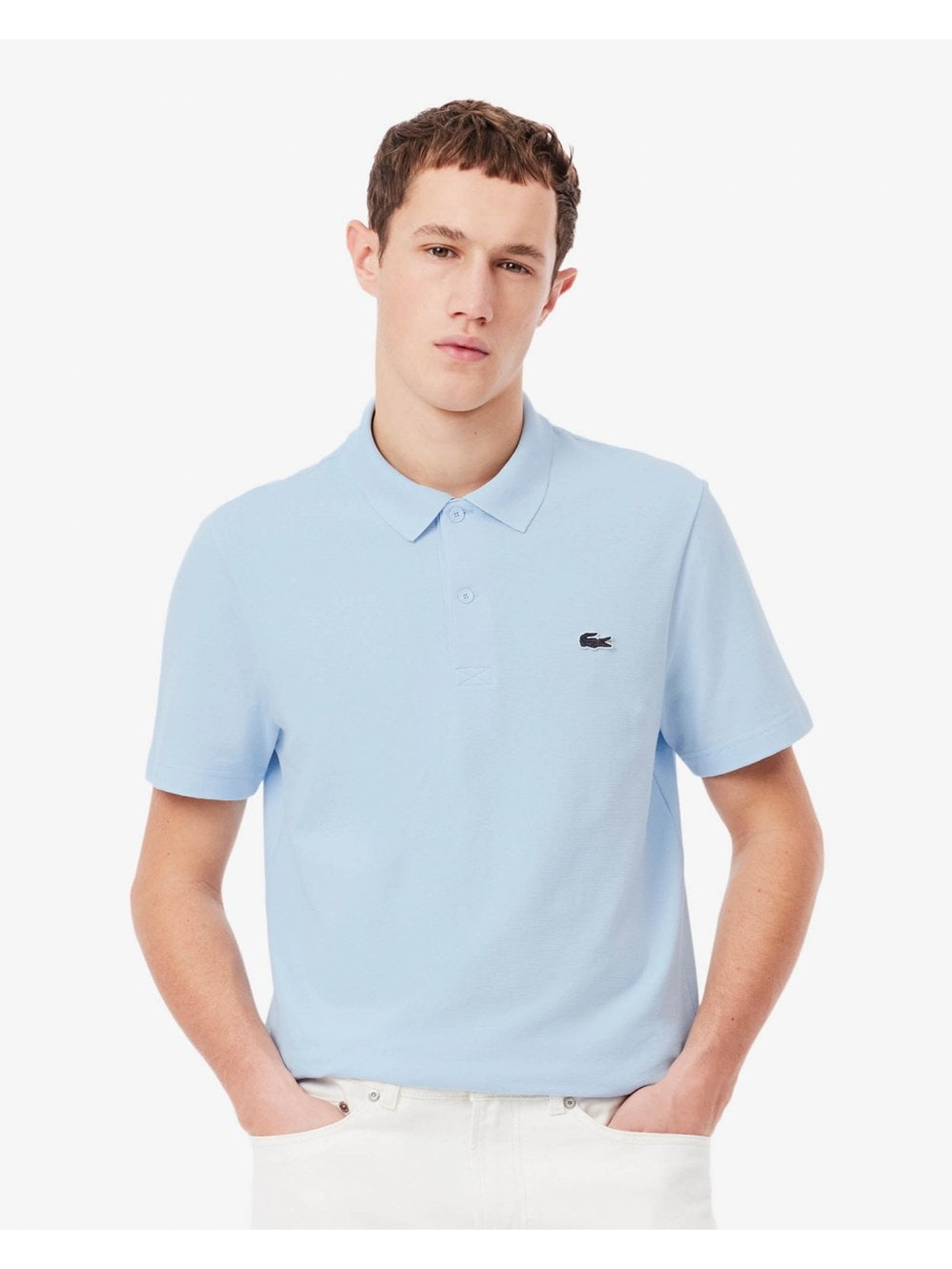 Lacoste Men's  Light Blue Polo Shirt in Size XL, BrandAlley