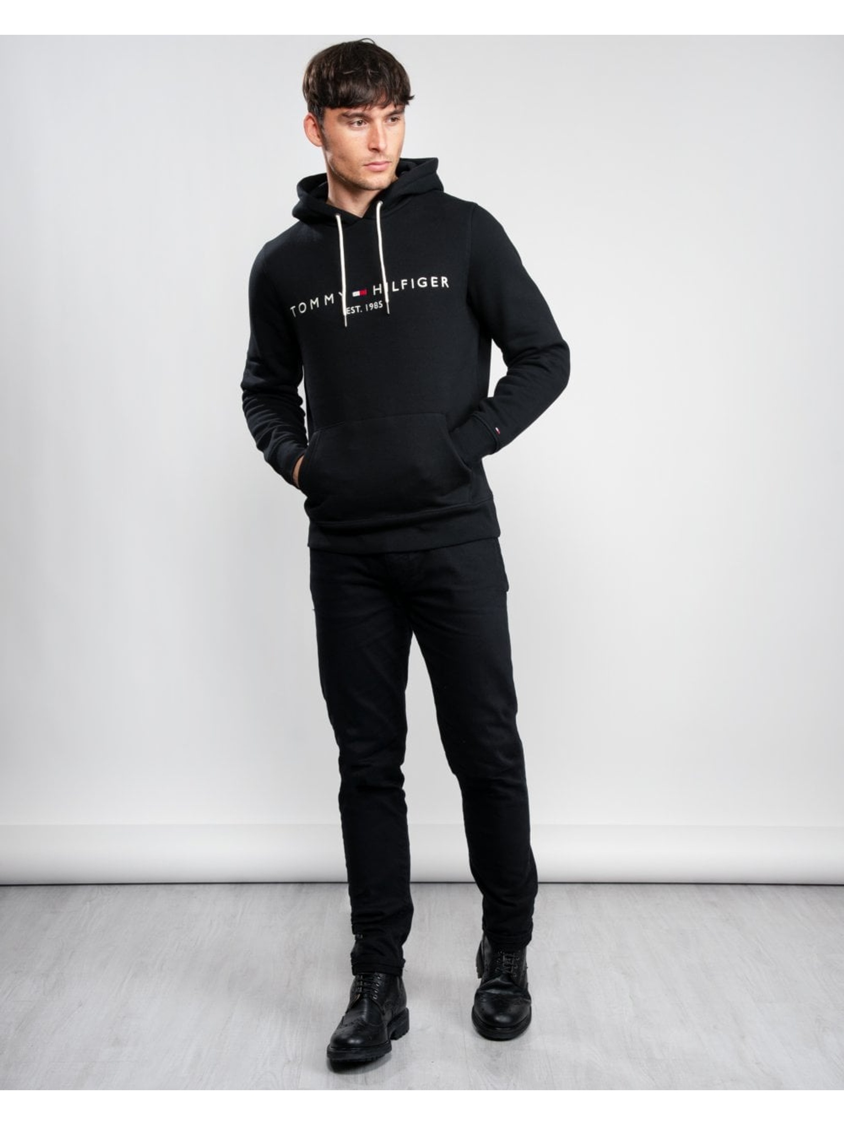 Tommy Hilfiger Men's  Black Hoodie in Size S, BrandAlley