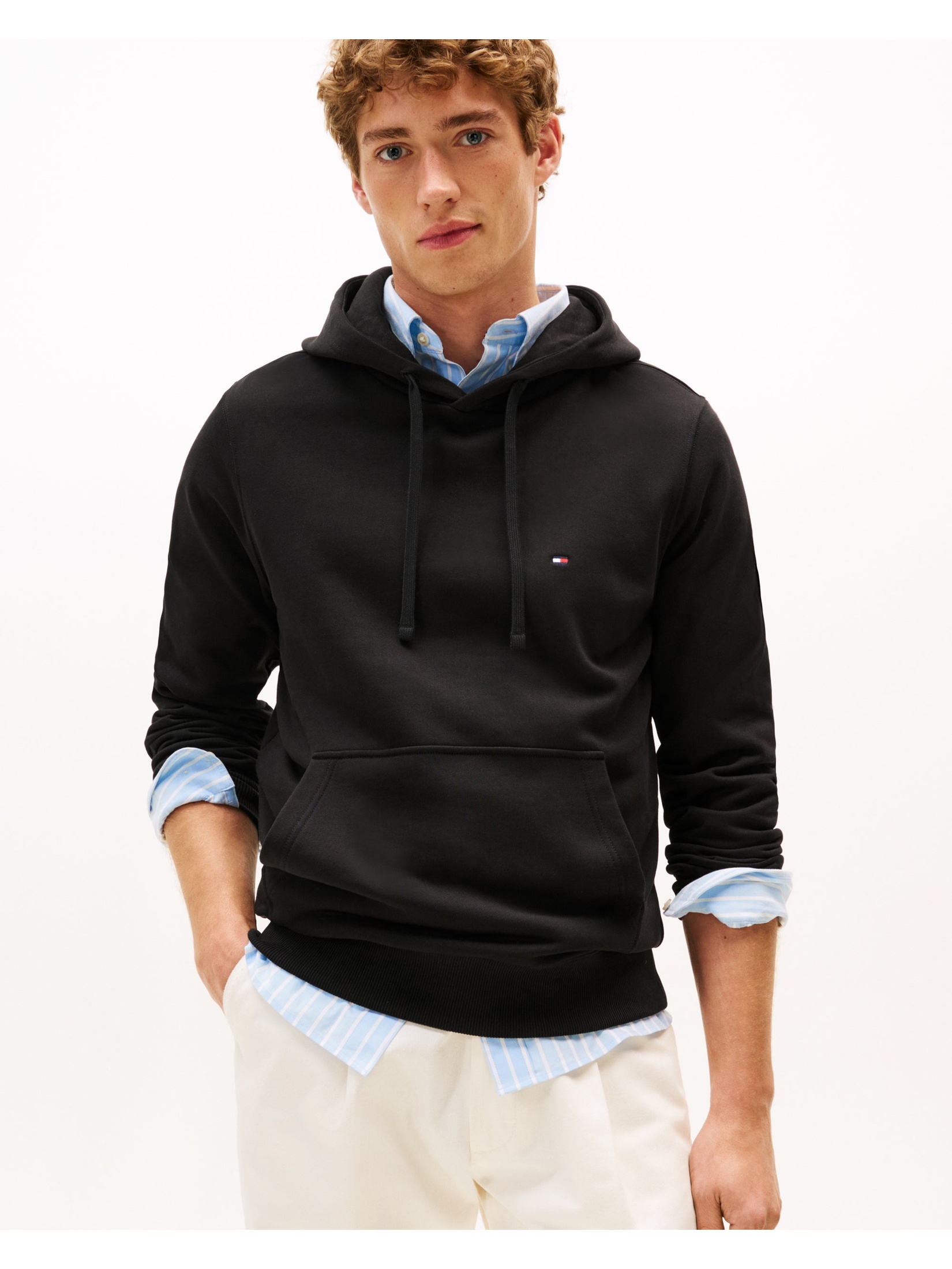 Tommy Hilfiger Men's   Black Hoodie in Size XL, BrandAlley