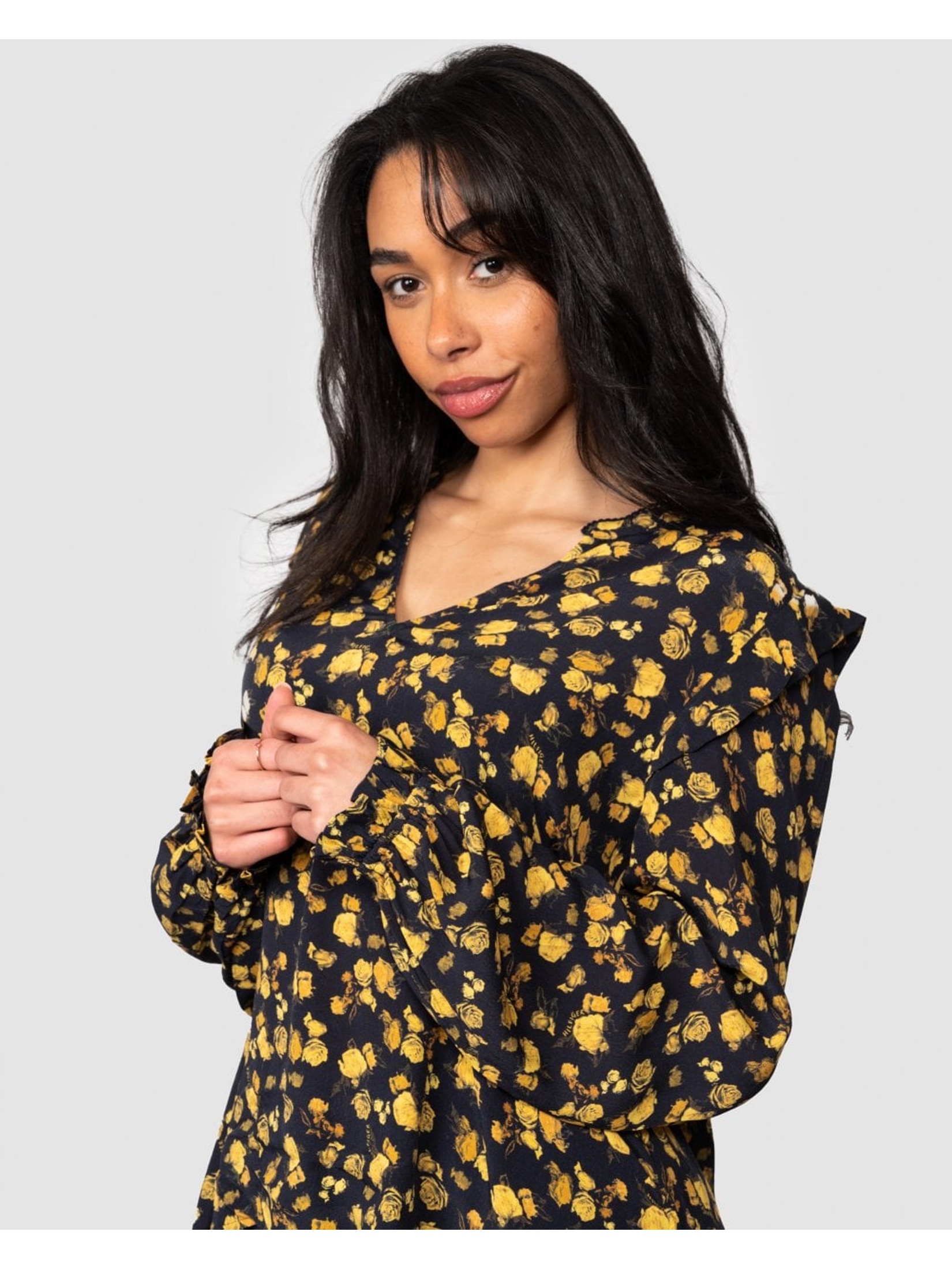Tommy Hilfiger Women's   Black Long Sleeve Blouse in Size 12R, BrandAlley