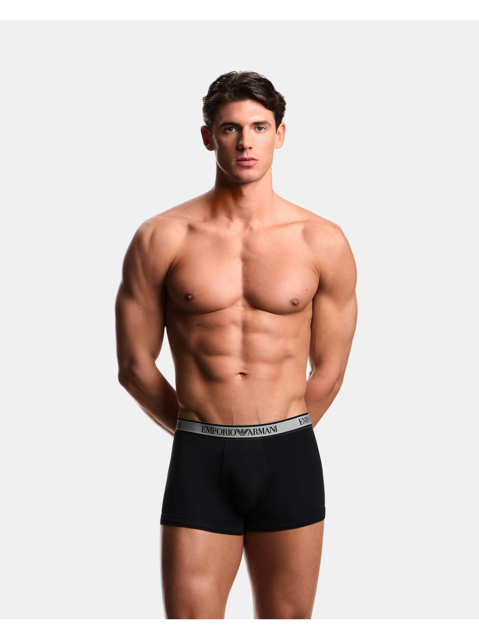 Emporio Armani Men's   Black Trunks in Size L, BrandAlley