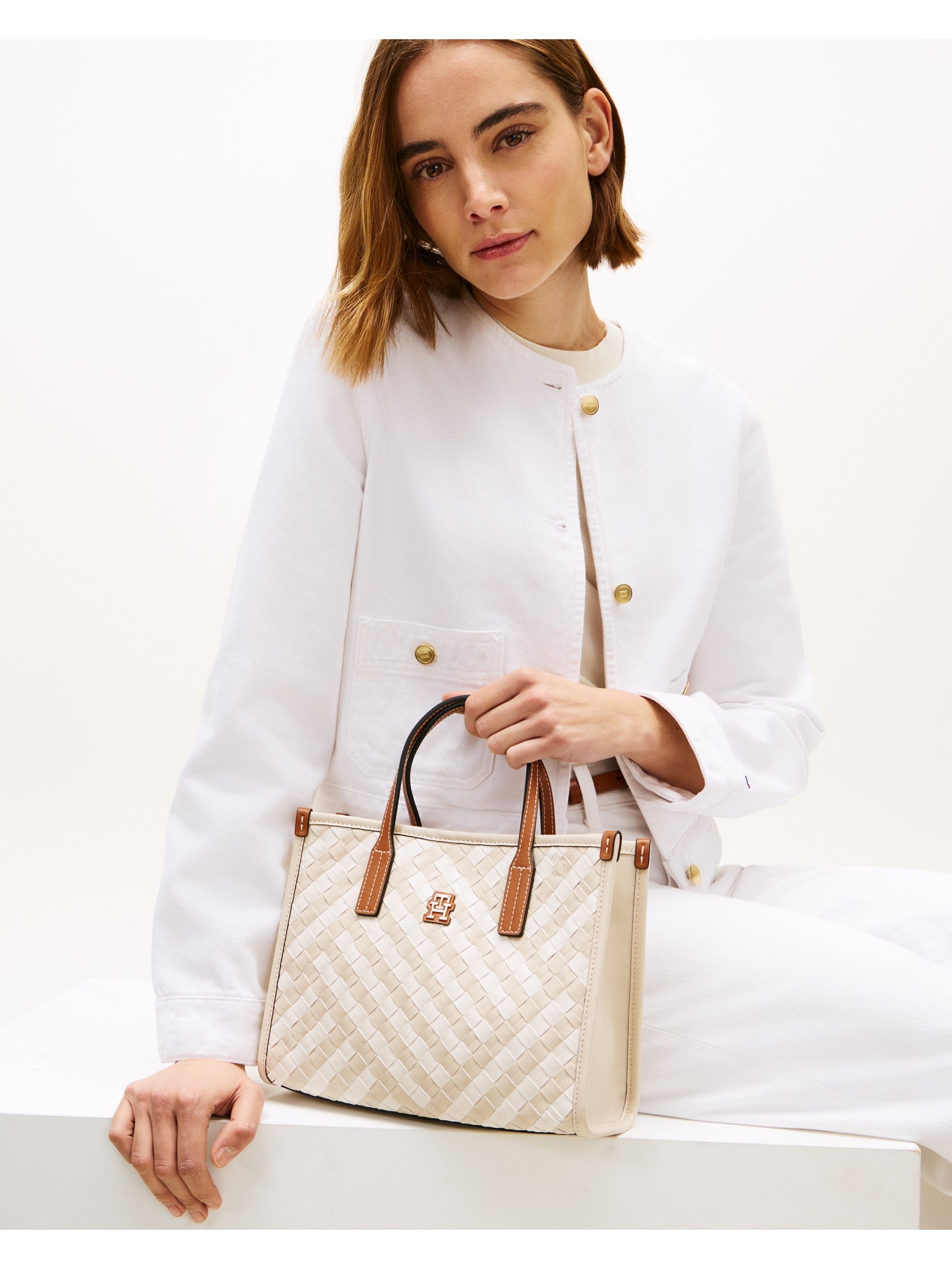 Tommy Hilfiger Women's  Beige Tote Bag , BrandAlley