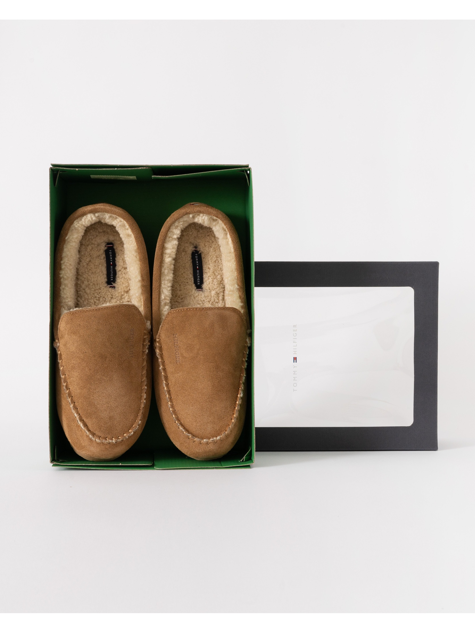 Tommy Hilfiger Men's  Tan Slippers in Size 10.5, BrandAlley