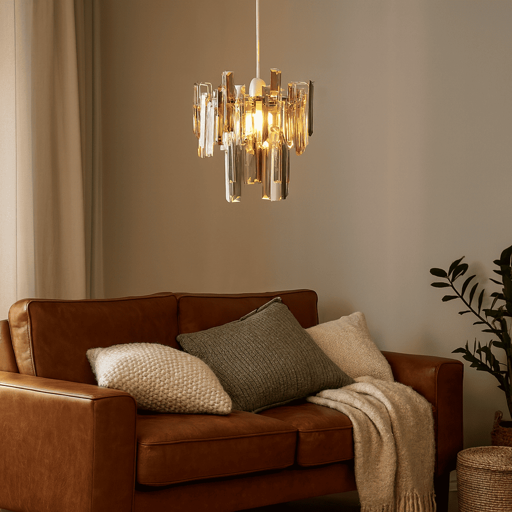 Pagazzi Lighting   Onega Champagne and Smoked Glass Easy Fit Pendant Shade , BrandAlley